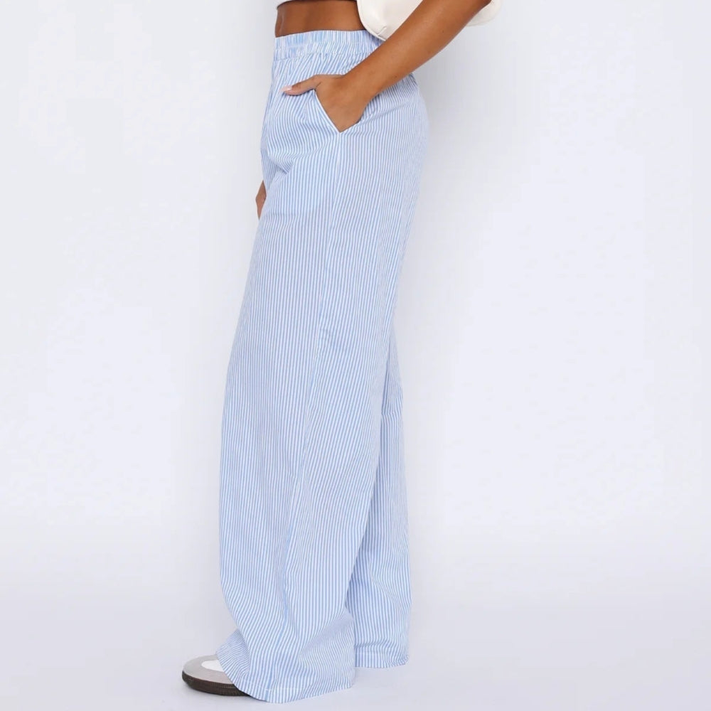 Elis – Damenhosen Breites Bein mit Hoher Taille