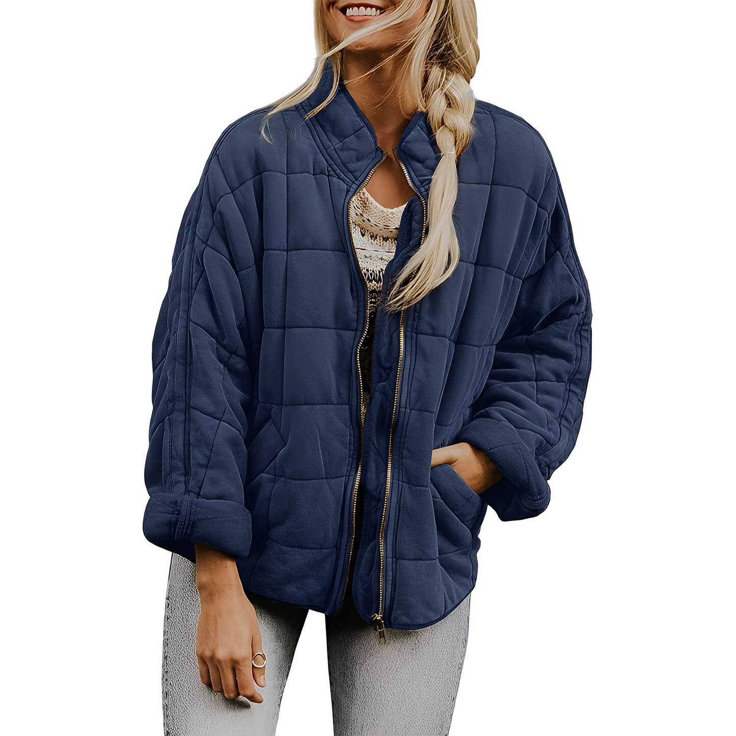 Luana - Damenjacke mit leichtem Steppmuster und Taschen