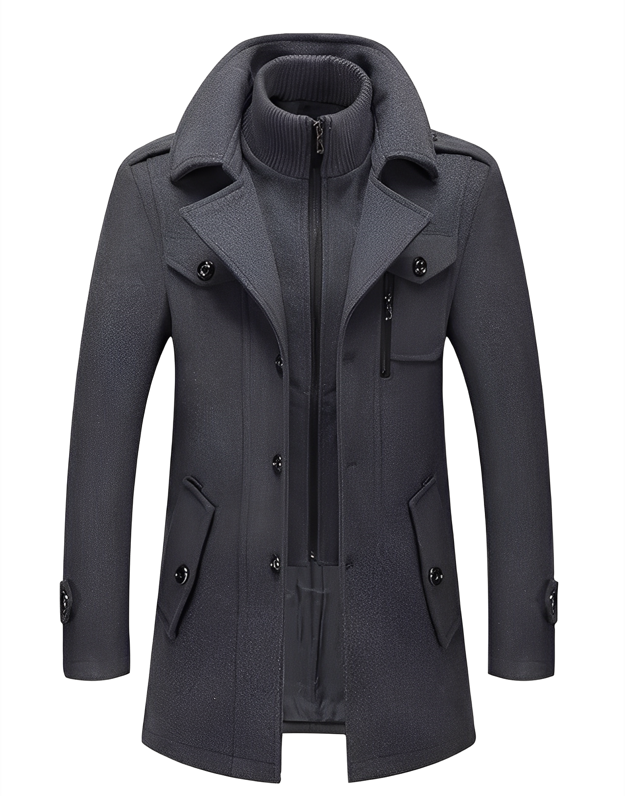 Gareth - Schicker zweilagiger Herren-Trenchcoat