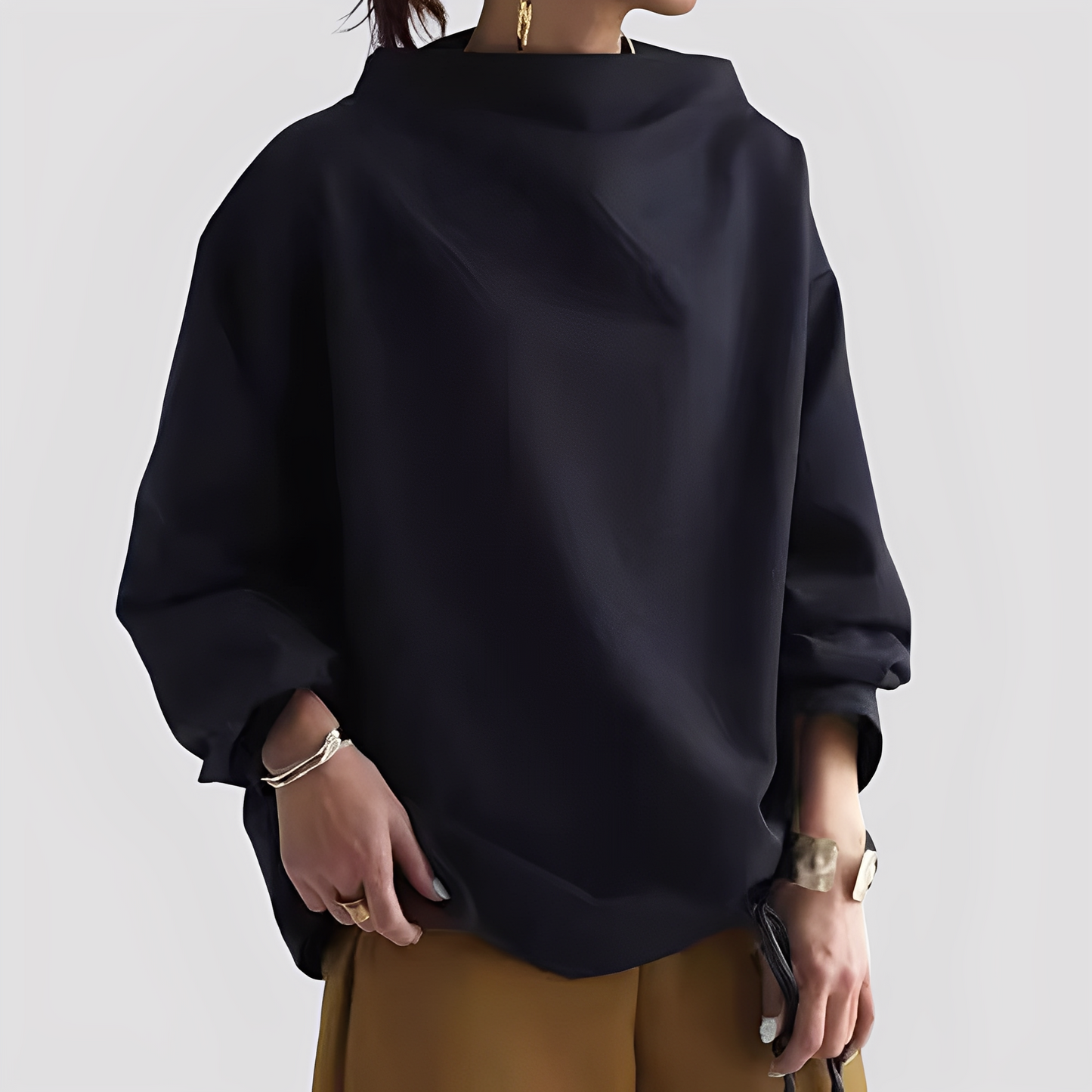 Twyla - Schicker, locker geschnittener Damenpulli