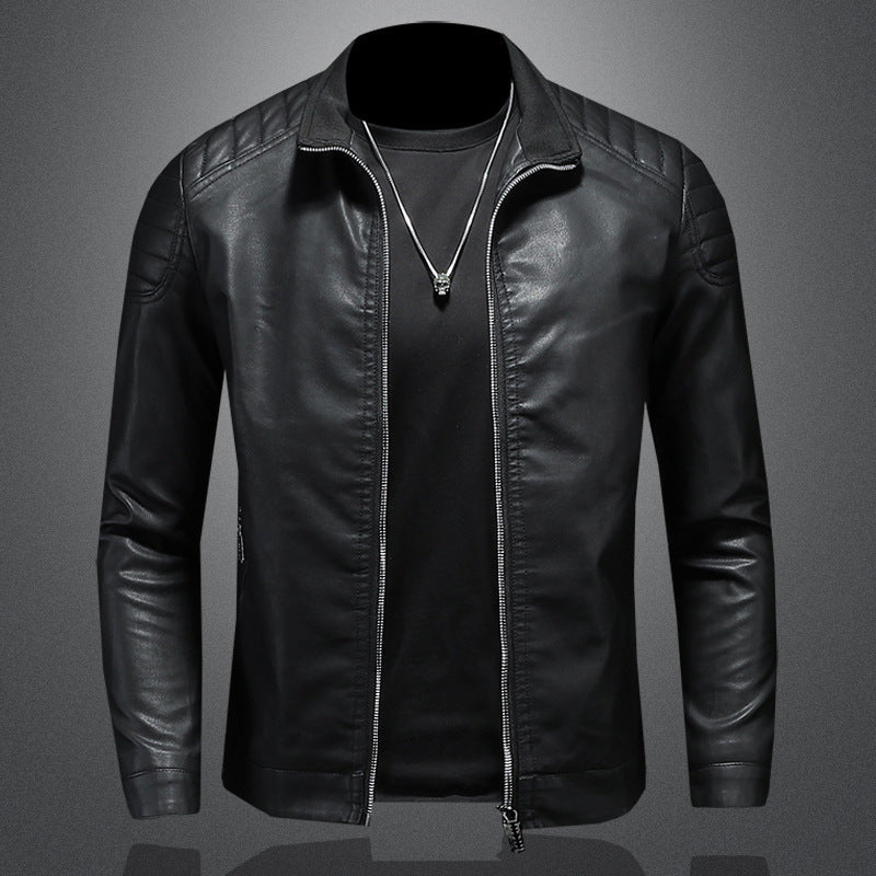 Wendell - Stilvolle, schmal geschnittene Herren-Lederjacke