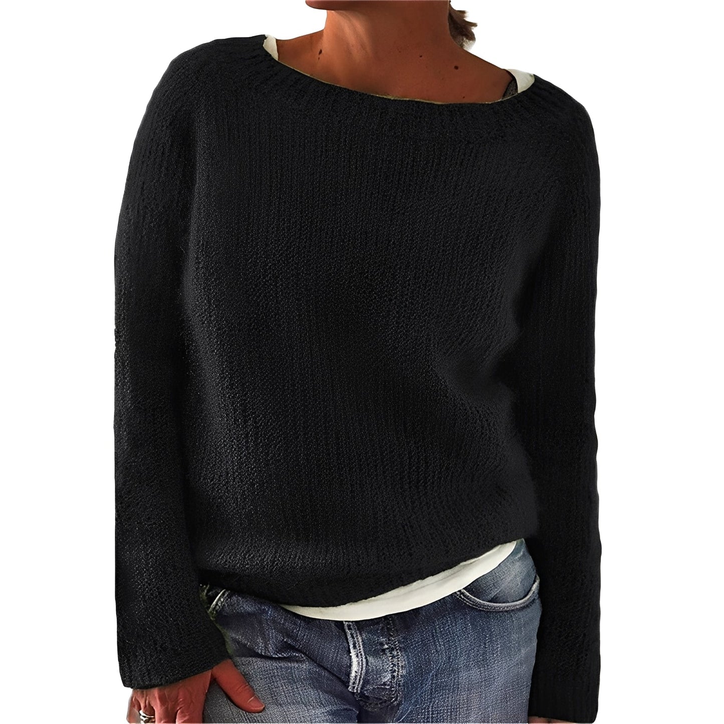 Angelia - Gemütlicher, warmer Damenpullover aus weichem Strick