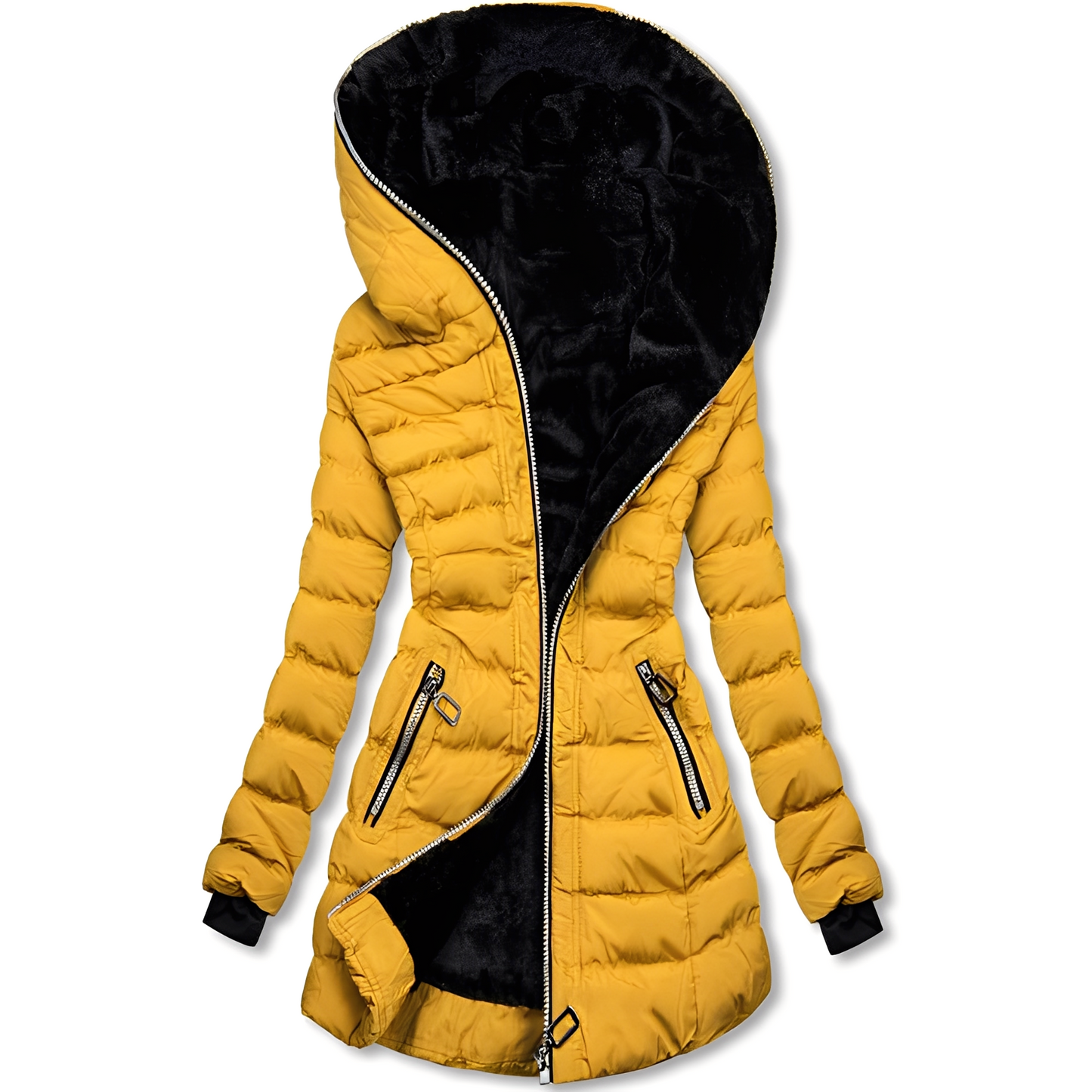 Jasmine - Moderne Frauen-Winterjacke mit Kapuze