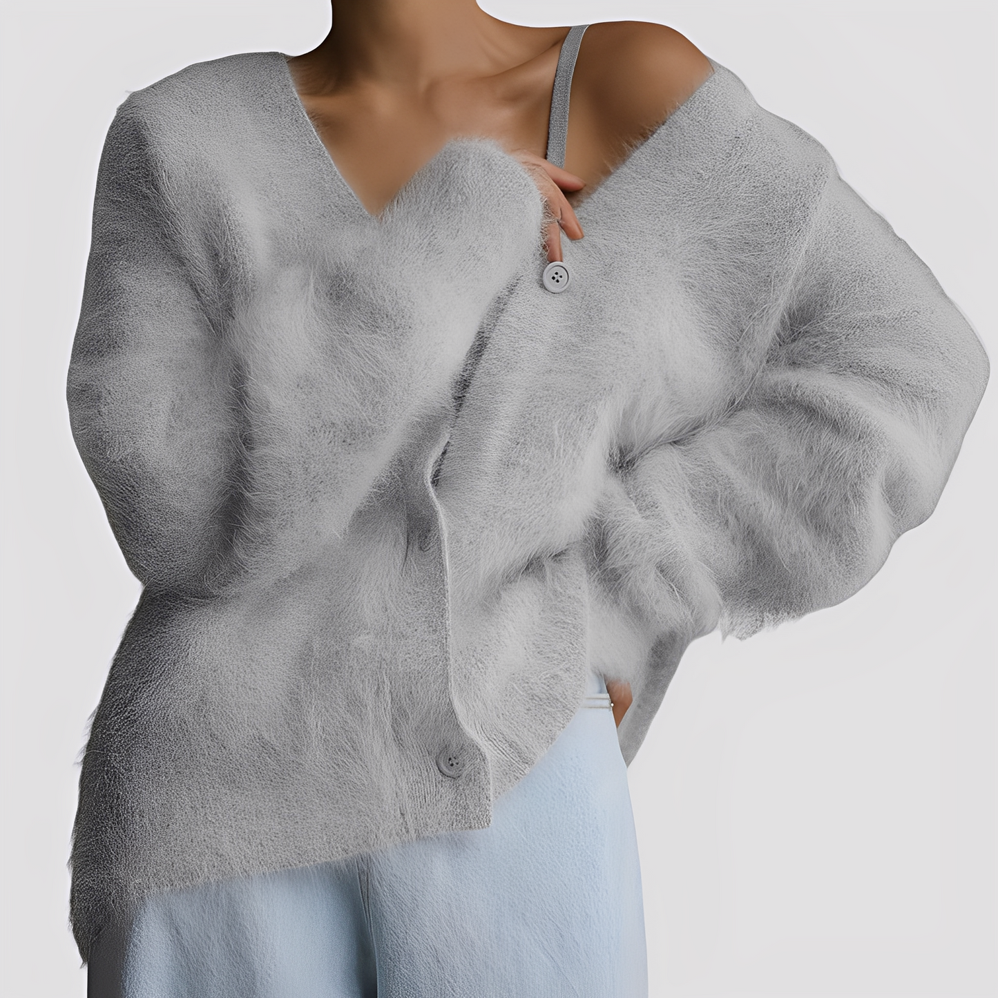 Lavena - Bequemer, weiter Damen-Kaschmirpullover
