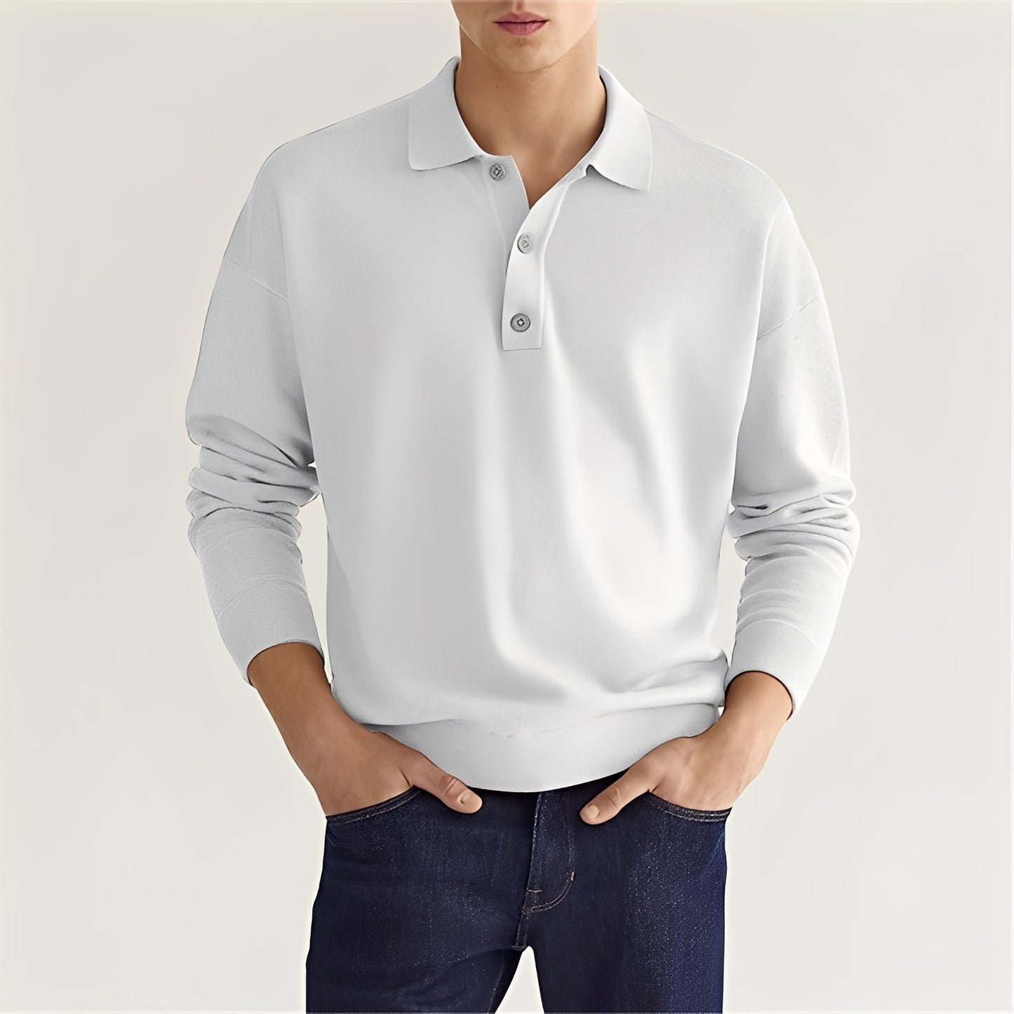 Zavier - Komfortables Langarm-Poloshirt für Herren
