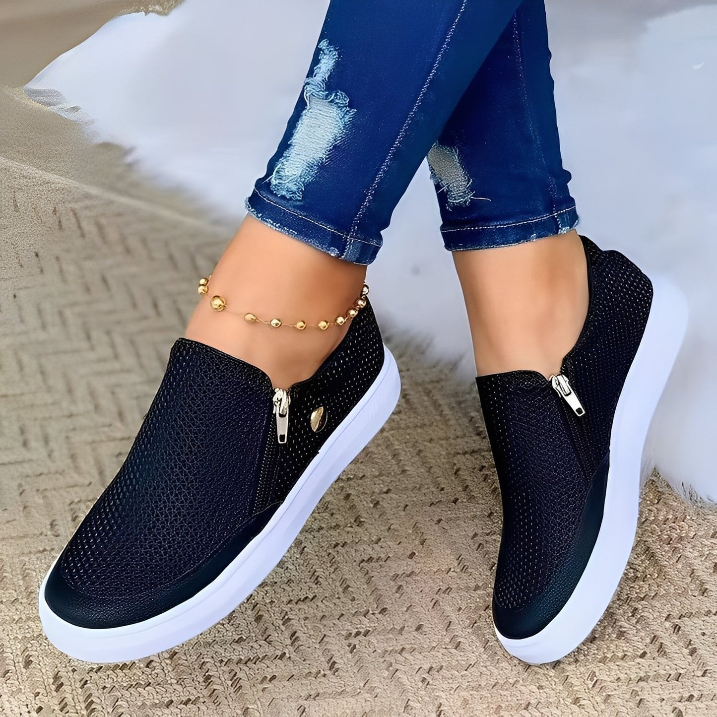 Aimee - Elegante Damenschuhe mit Reißverschluss
