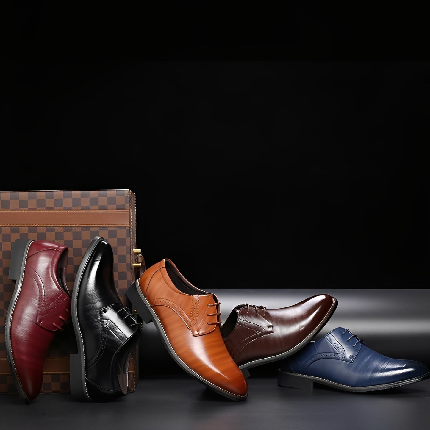 Desmond - Modische Lederschuhe mit Lochmuster für Herren