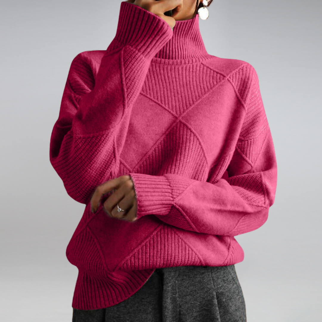 Camille – Damen-Kaschmir-Rollkragenpulli