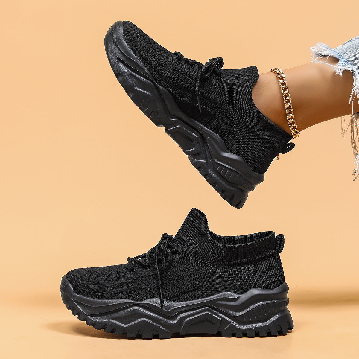 Wendi - Bequeme, lockere Strick-Turnschuhe für Damen
