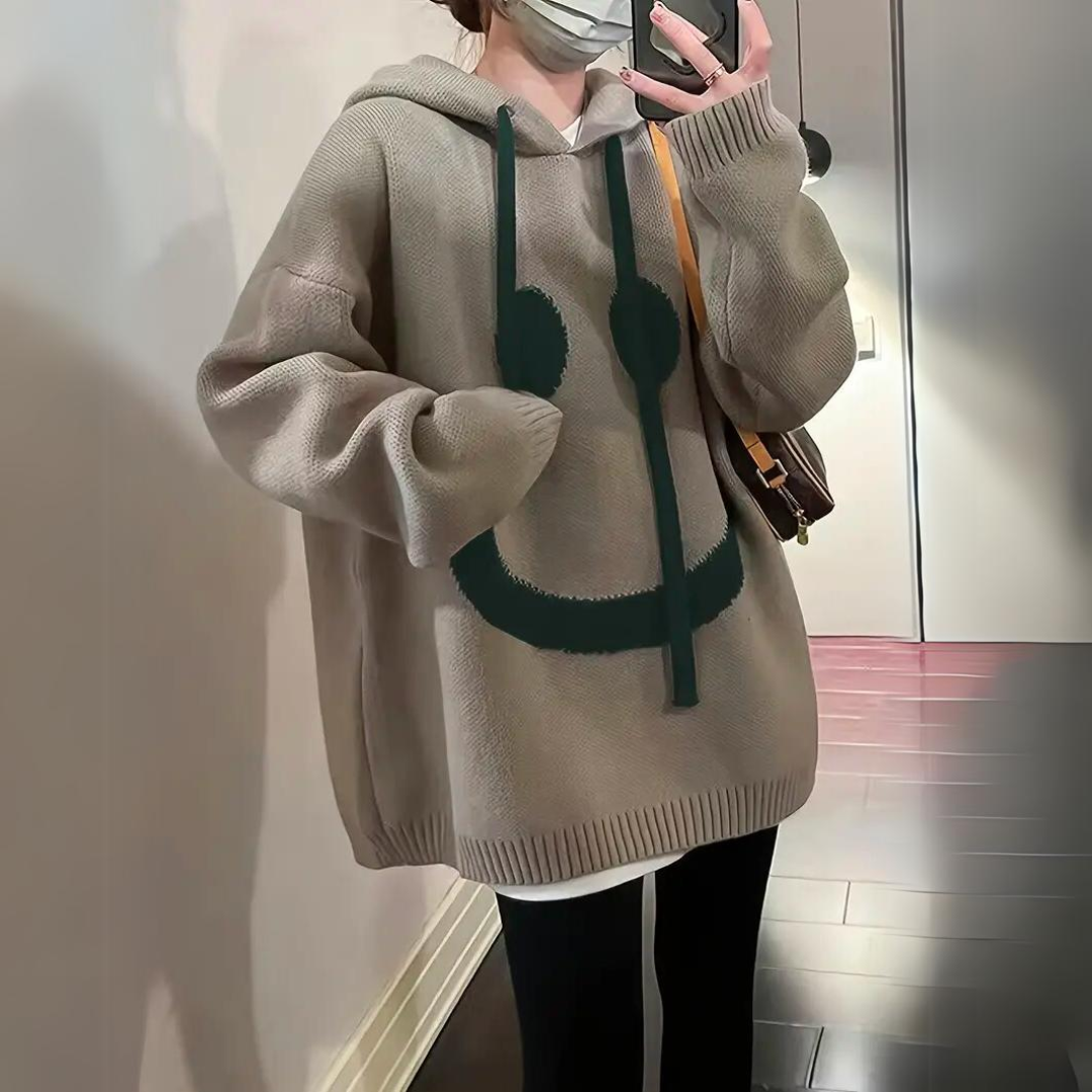 Lächeln – Warmer und kuscheliger Hoodie