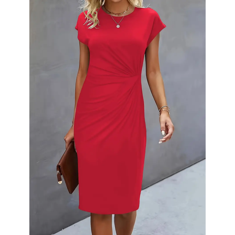 Elina – Schickes Damenkleid mit kurzen Ärmeln