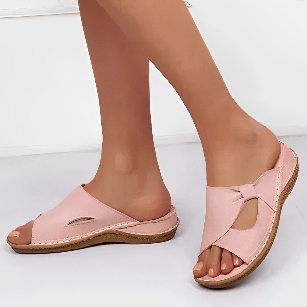 Alfryda - Lederne orthopädische Sandalen