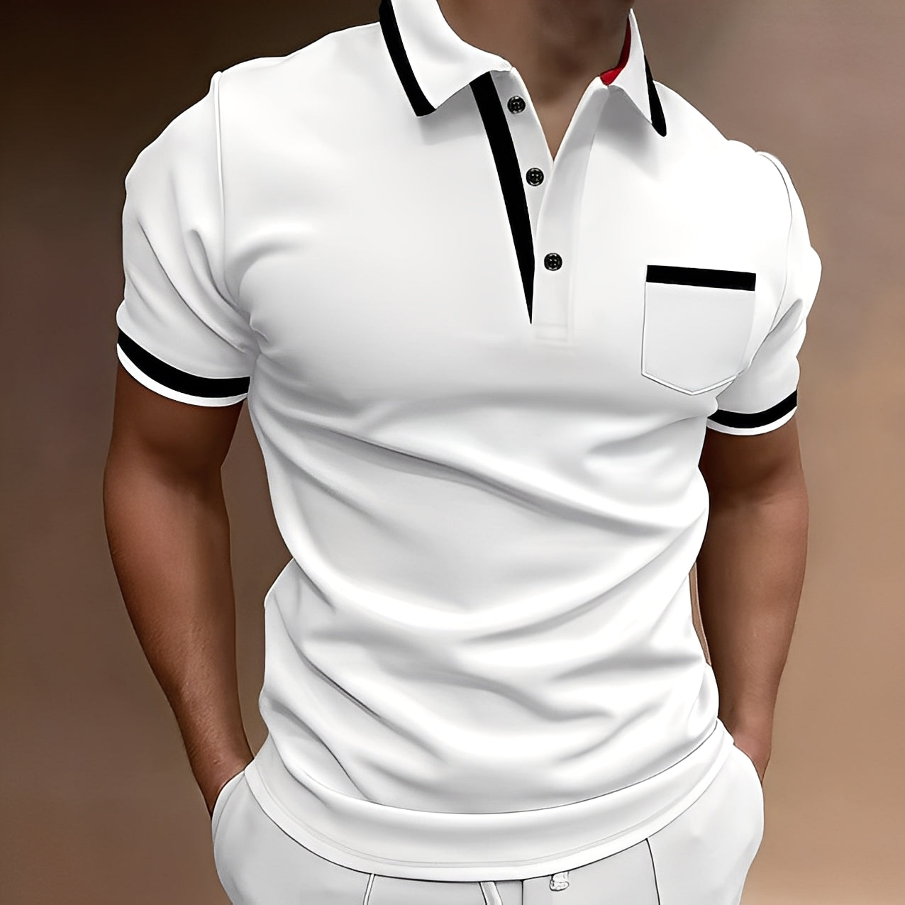 Alijah - Elegantes, schlankes Herren-Poloshirt