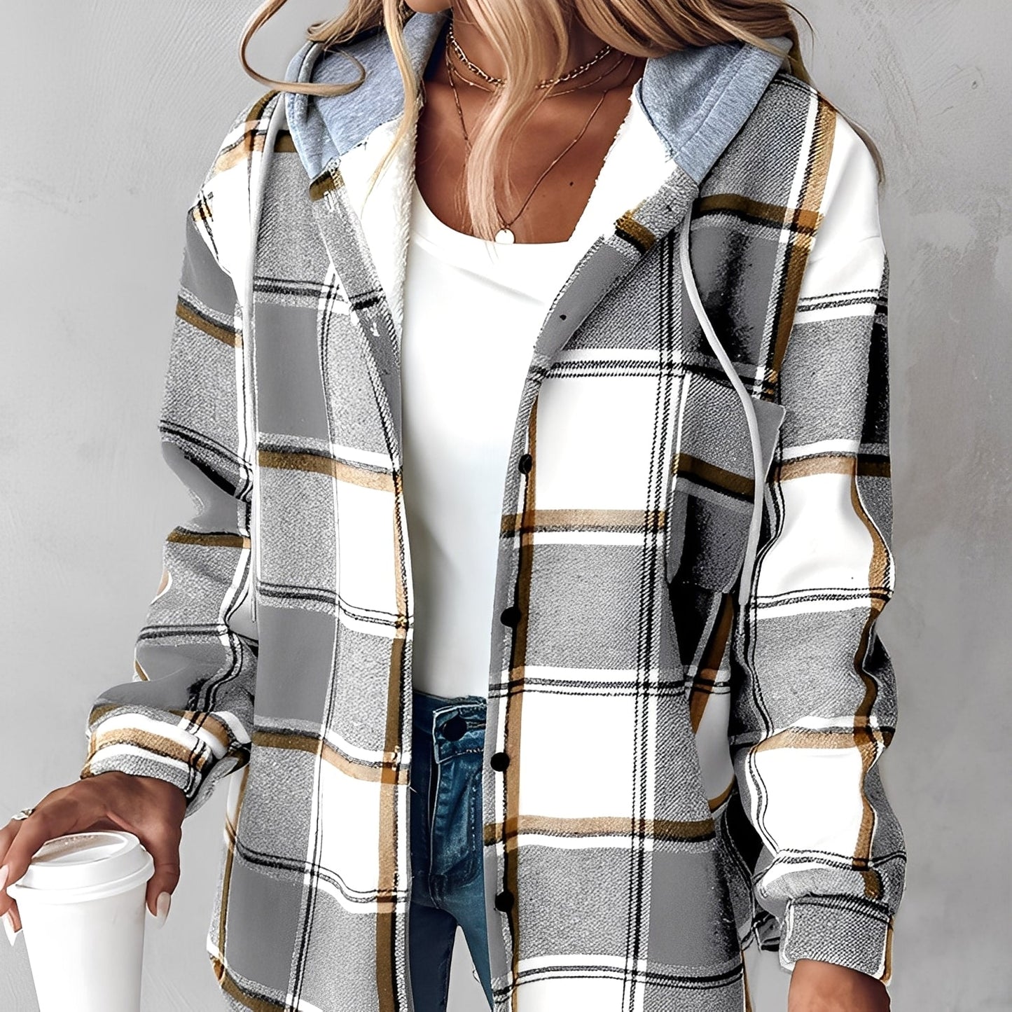 Briana - Gemütliche, warme Damen-Kapuzenjacke