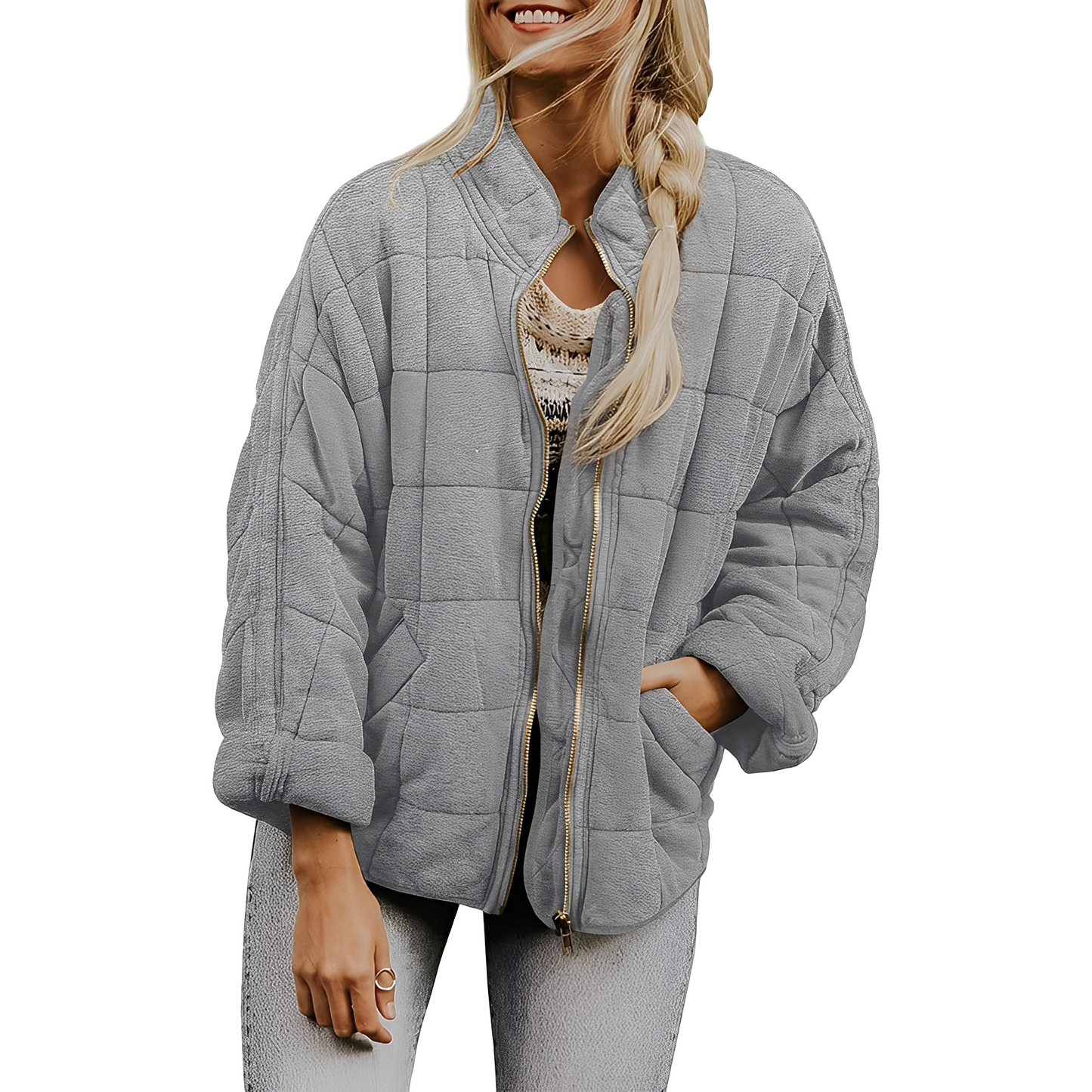 Luana - Damenjacke mit leichtem Steppmuster und Taschen