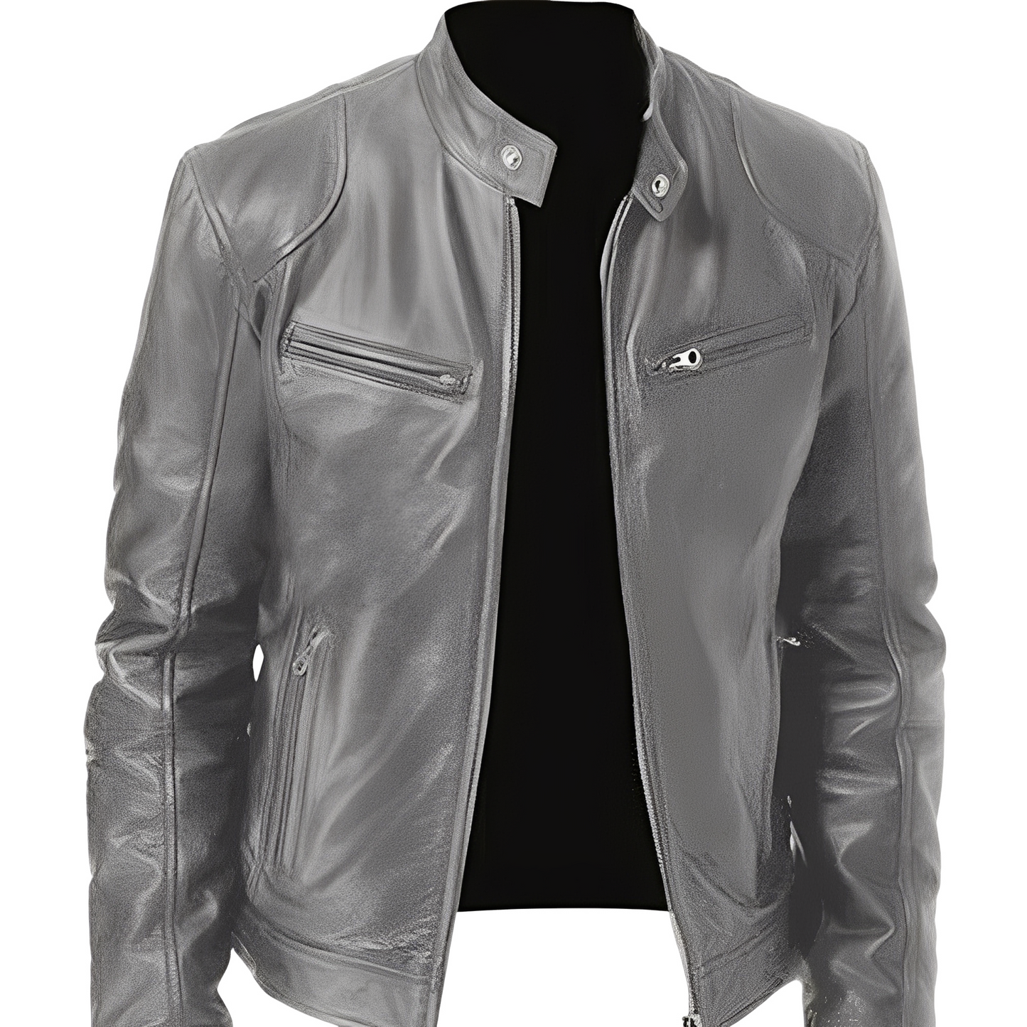 Crawford - Modische, schmal geschnittene Herrenlederjacke