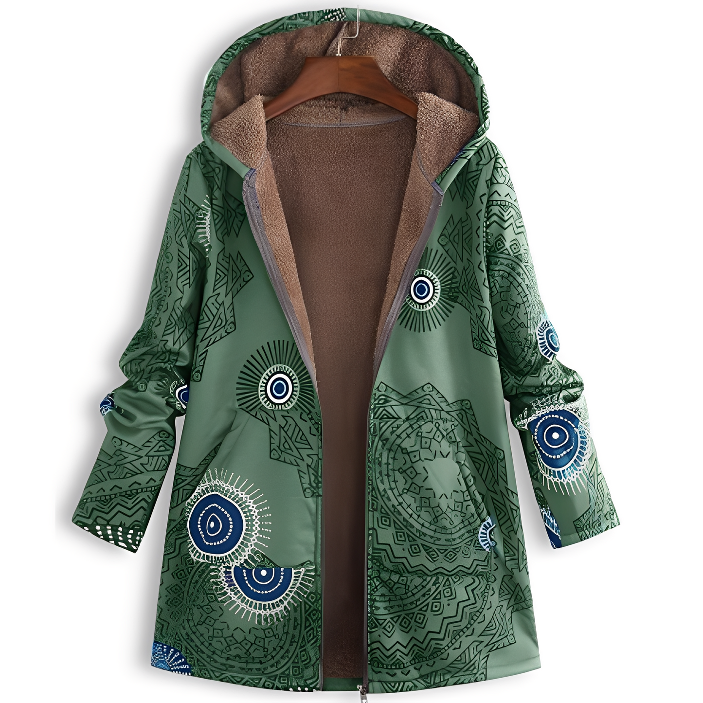 Olyvia - Damenjacke im Retro-Look mit Muster