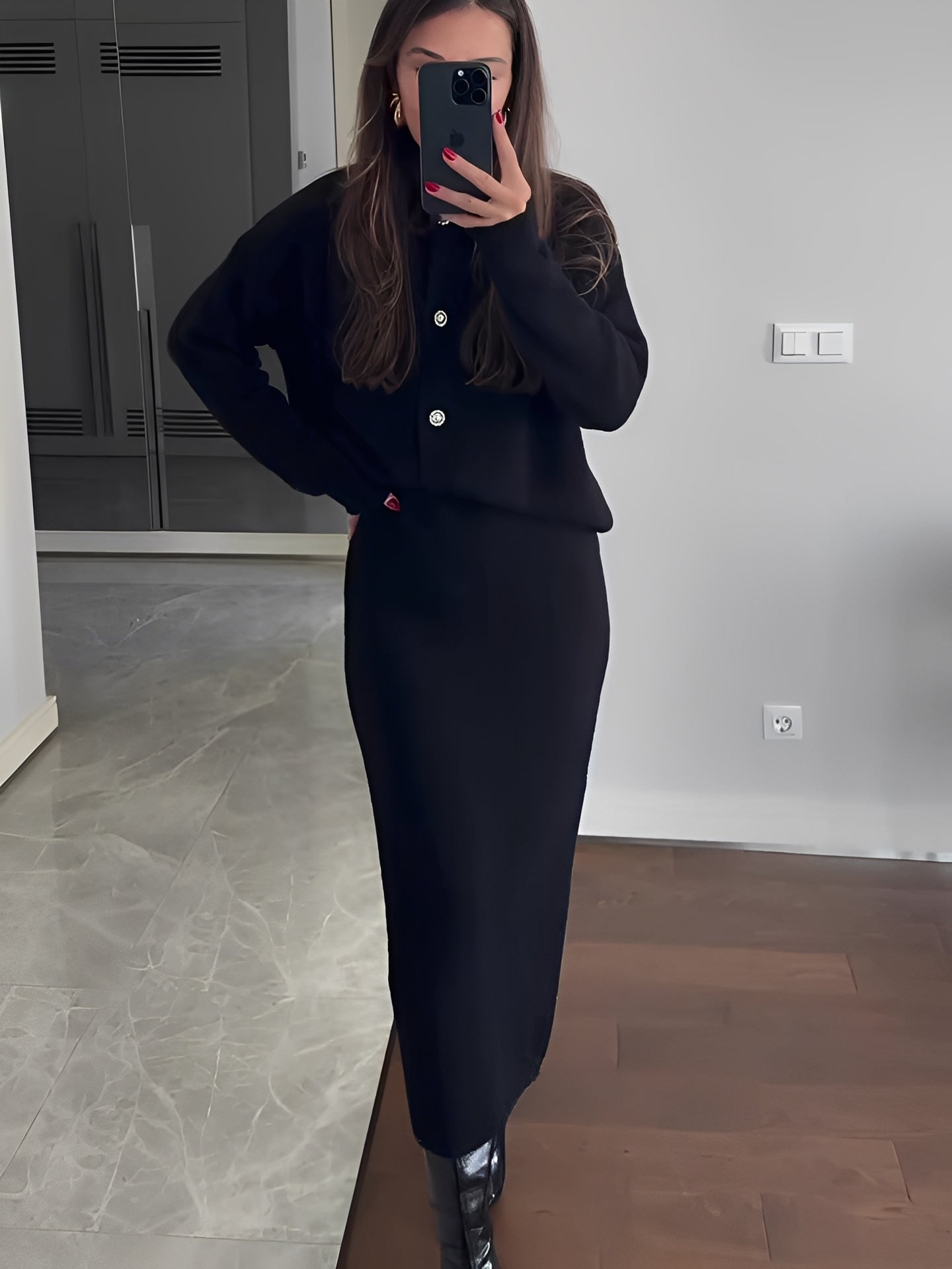 Cecilia - Schickes Set aus Jacke und Rock für Damen