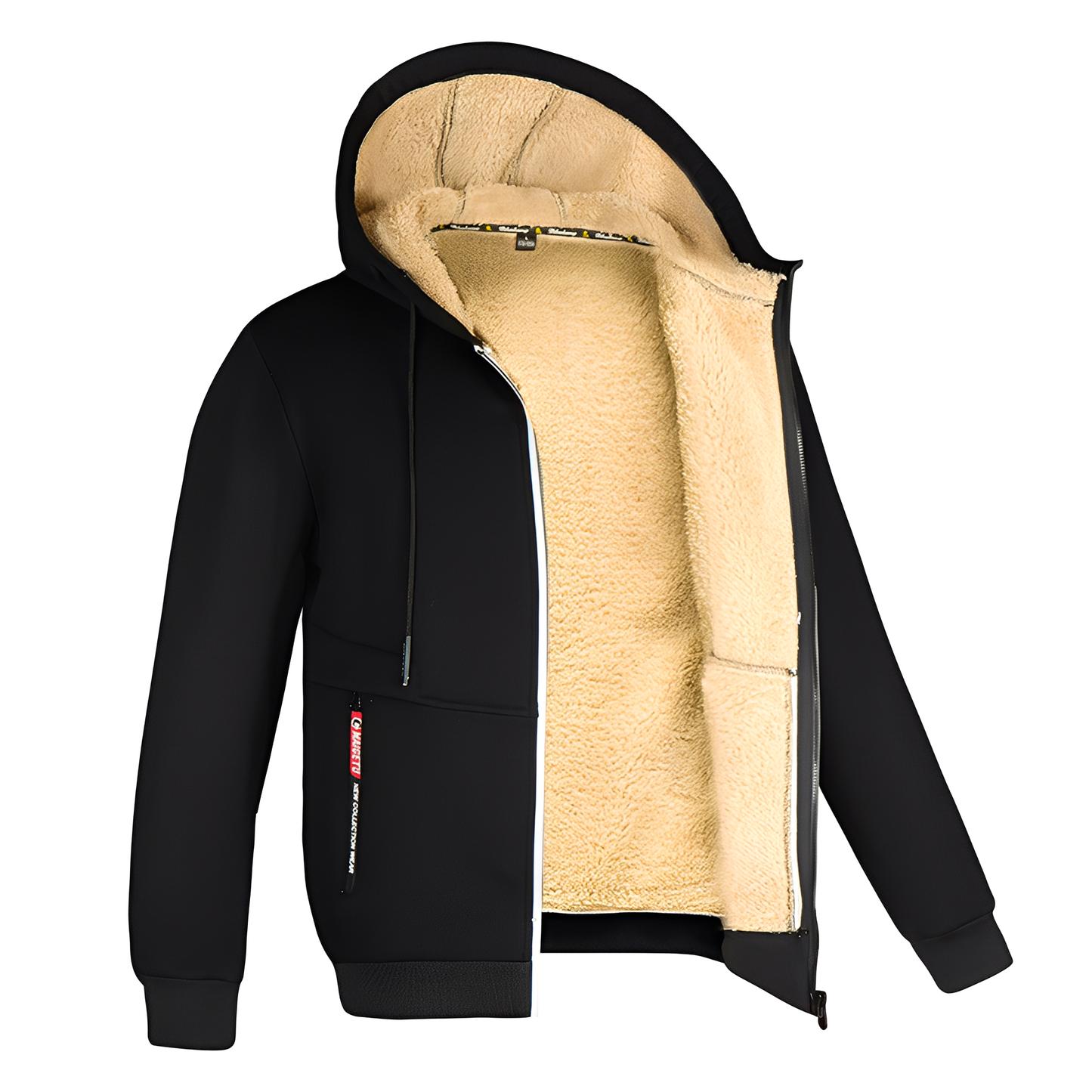 Davin - Bequeme Herren-Fleecejacke mit Kapuze
