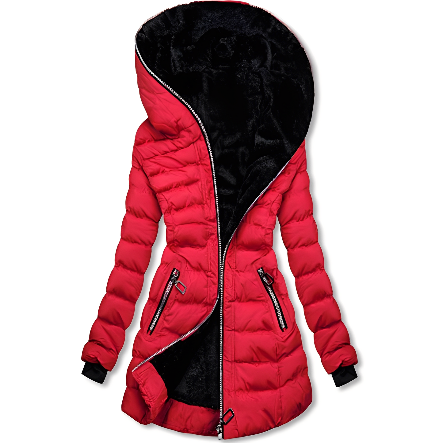 Jasmine - Moderne Frauen-Winterjacke mit Kapuze