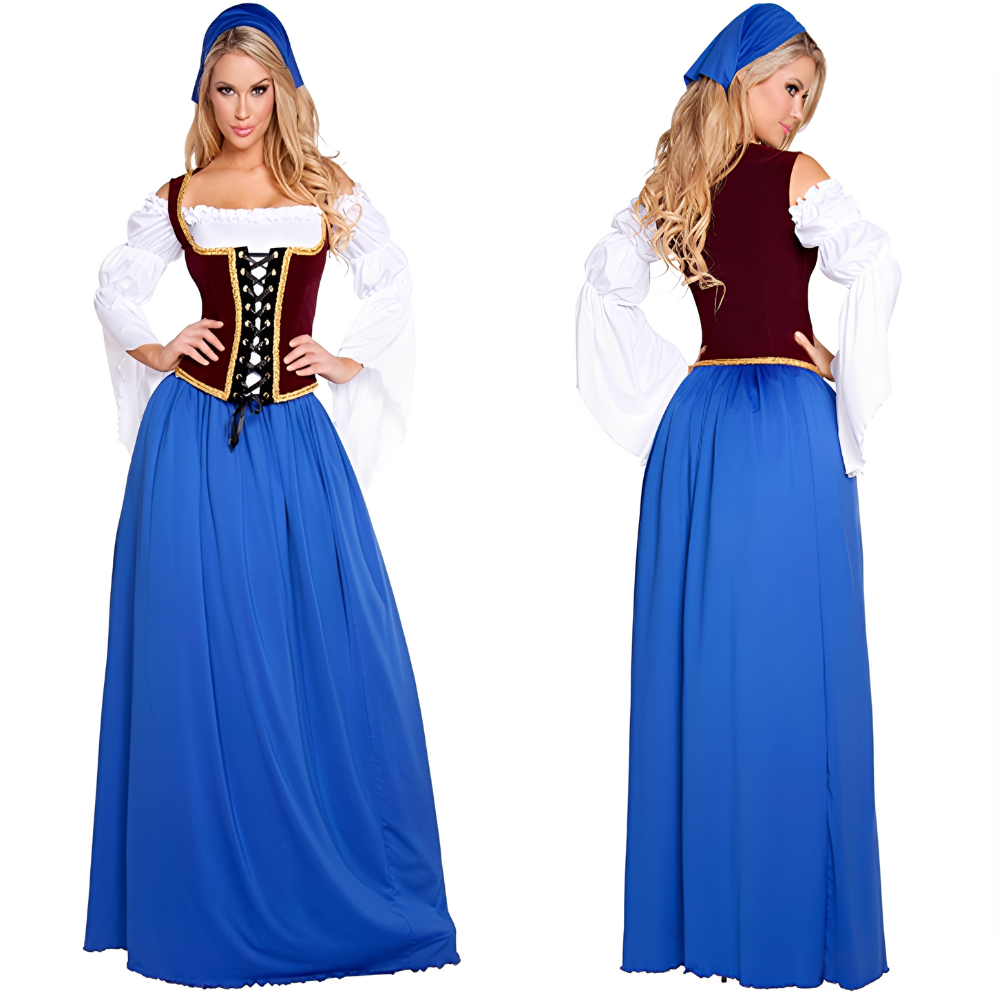 Katelynn - Langes Retro-Dirndl für Damen