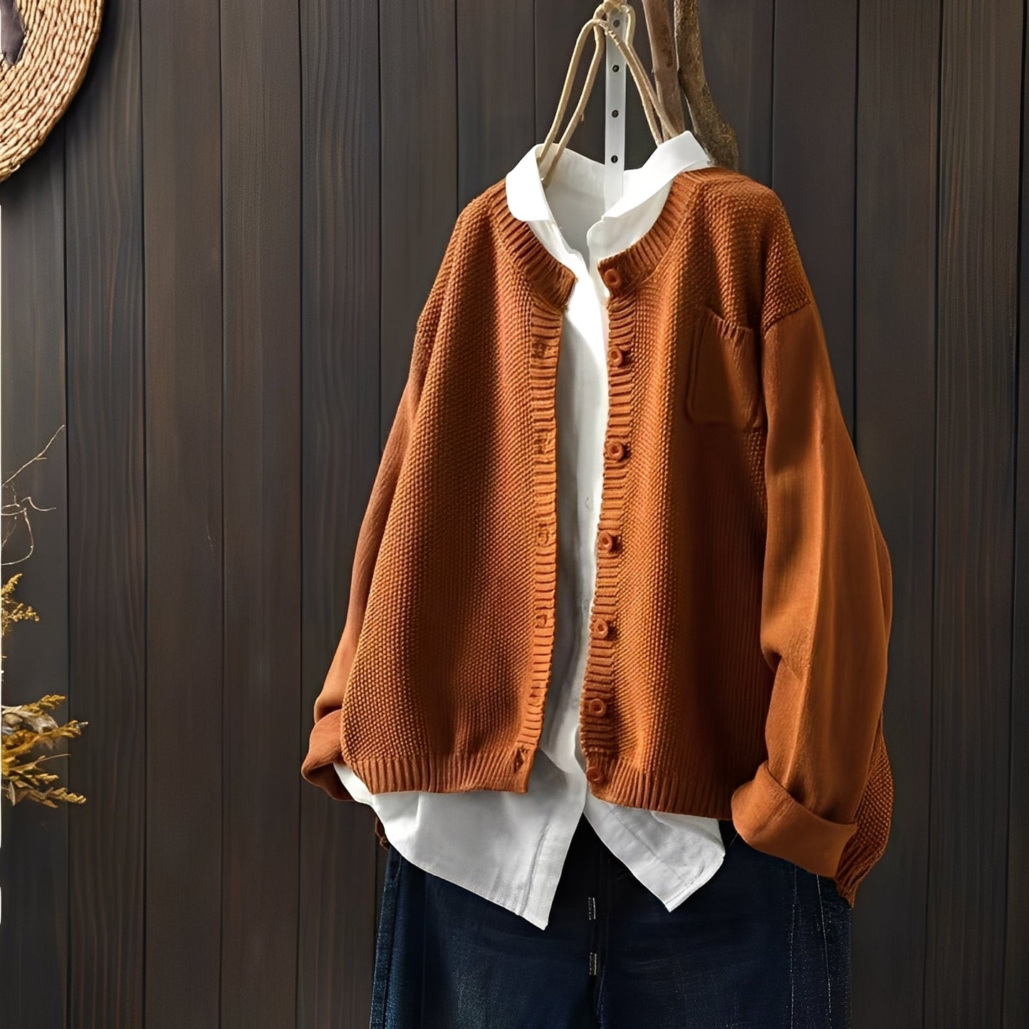 Shanon - Traditionelle, locker sitzende Damen-Strickjacke