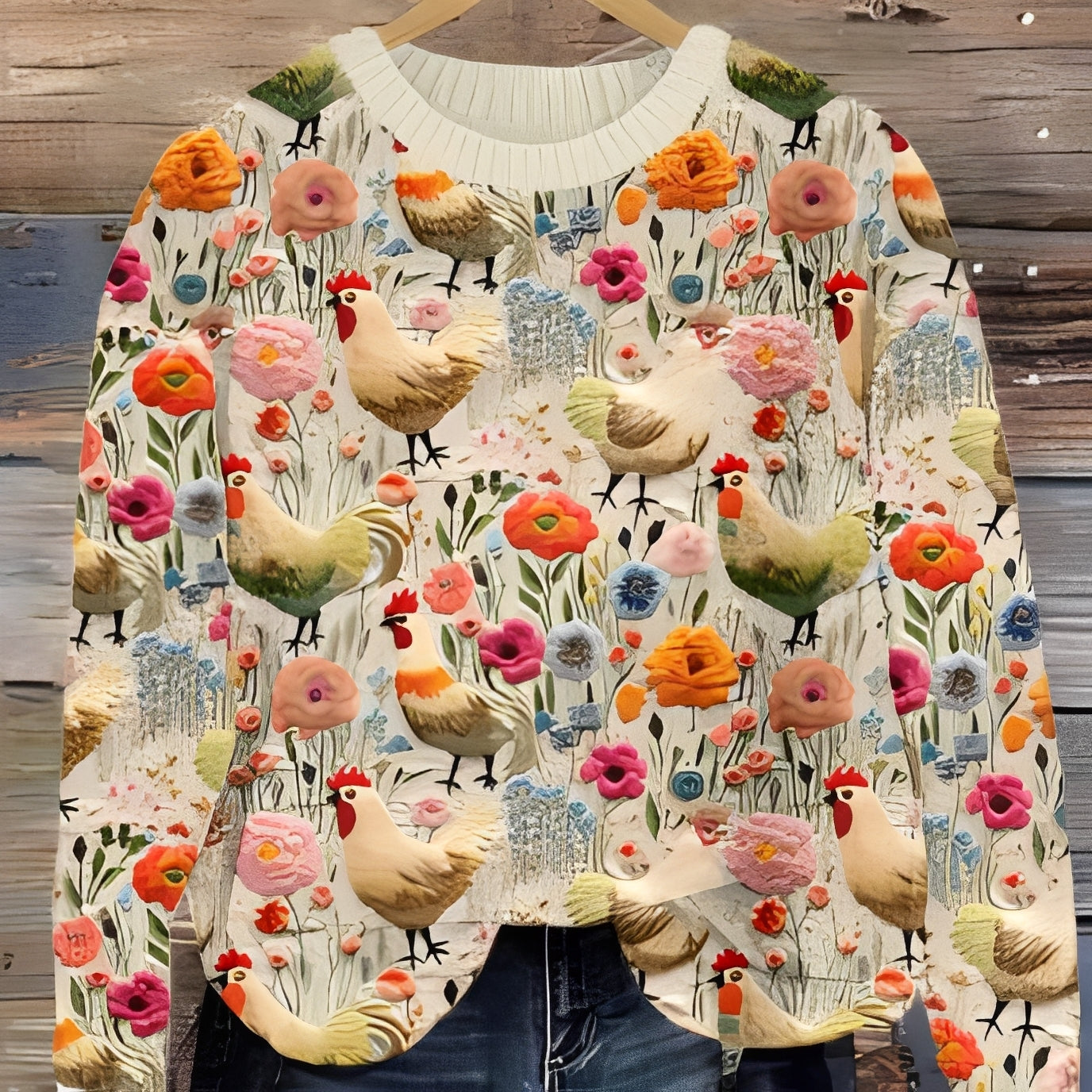 Eunice - Damenwollpullover im traditionellen Stil