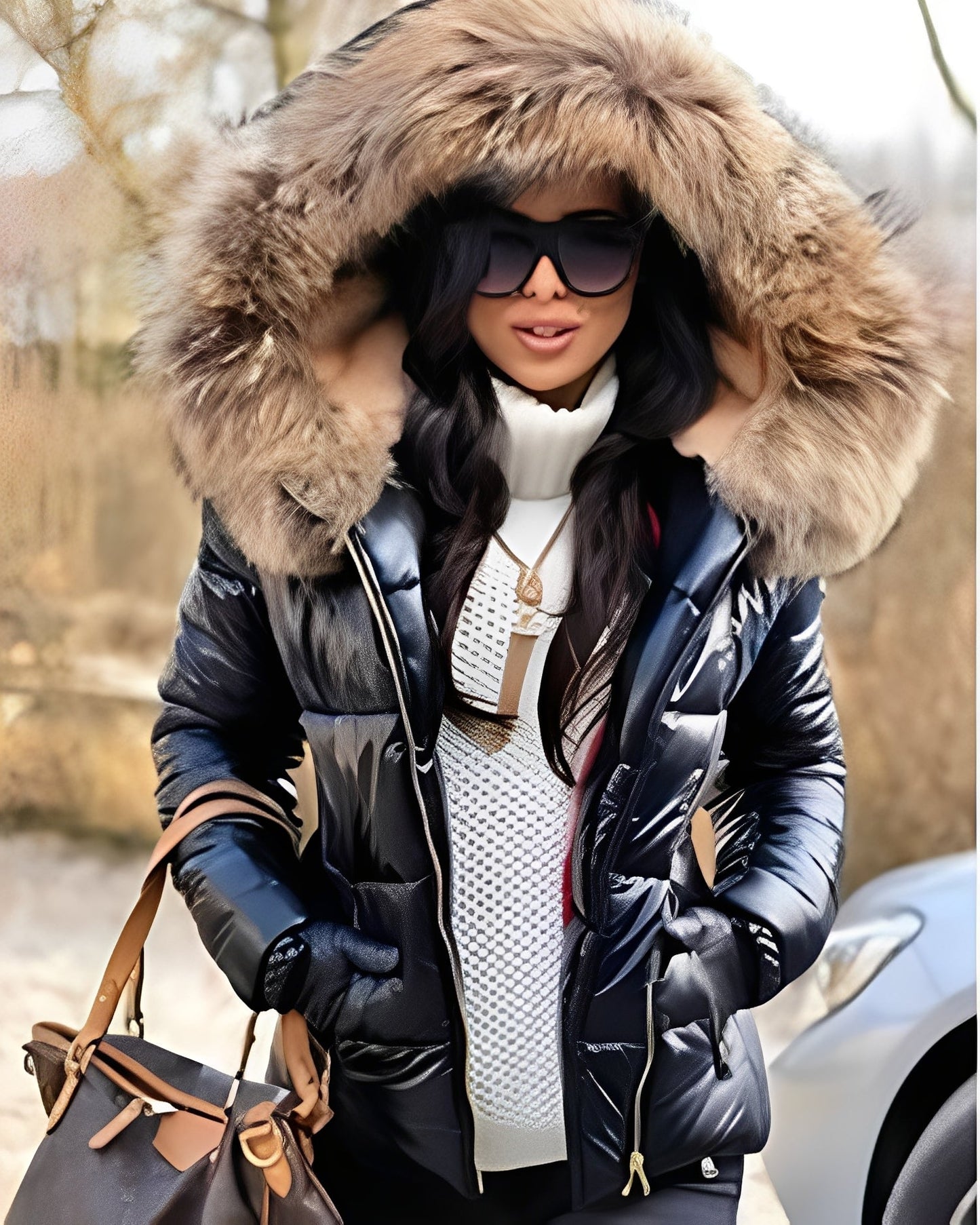 Rosanna - Eleganter Daunenmantel mit modernem Stil für Damen