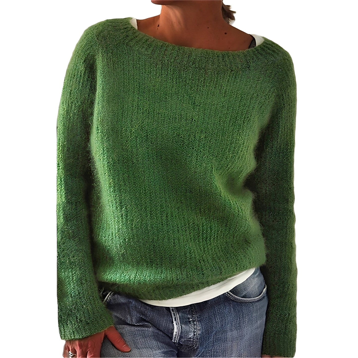 Angelia - Gemütlicher, warmer Damenpullover aus weichem Strick