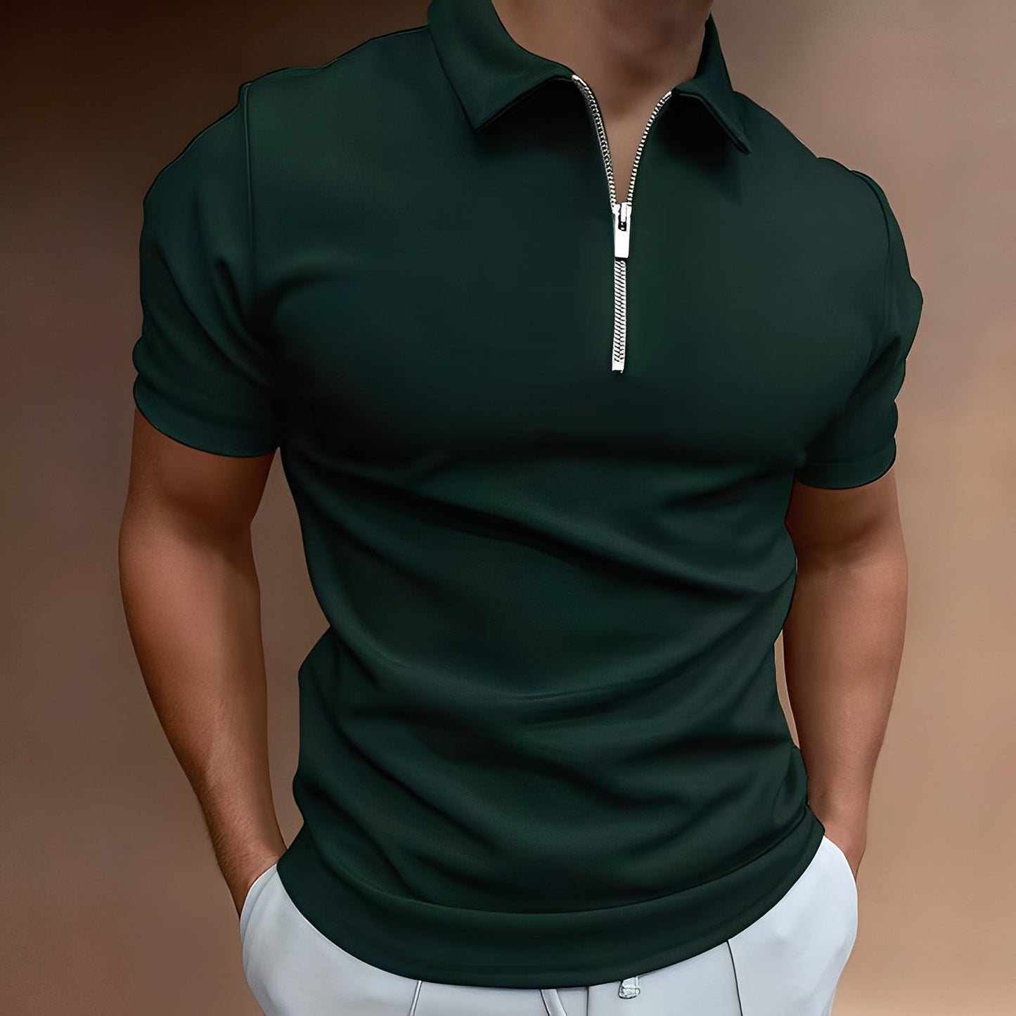 Hubert - Stilvolles Polohemd mit Zipper für Herren