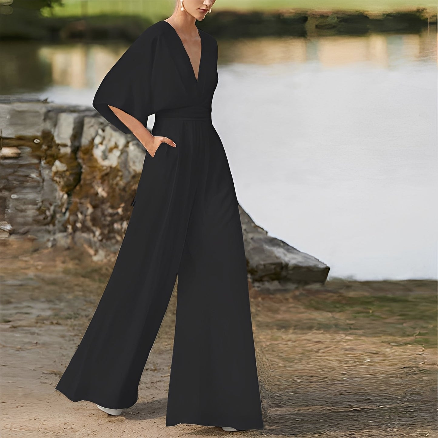 Carmella - Bequemer Damen-Jumpsuit mit hohem Bund