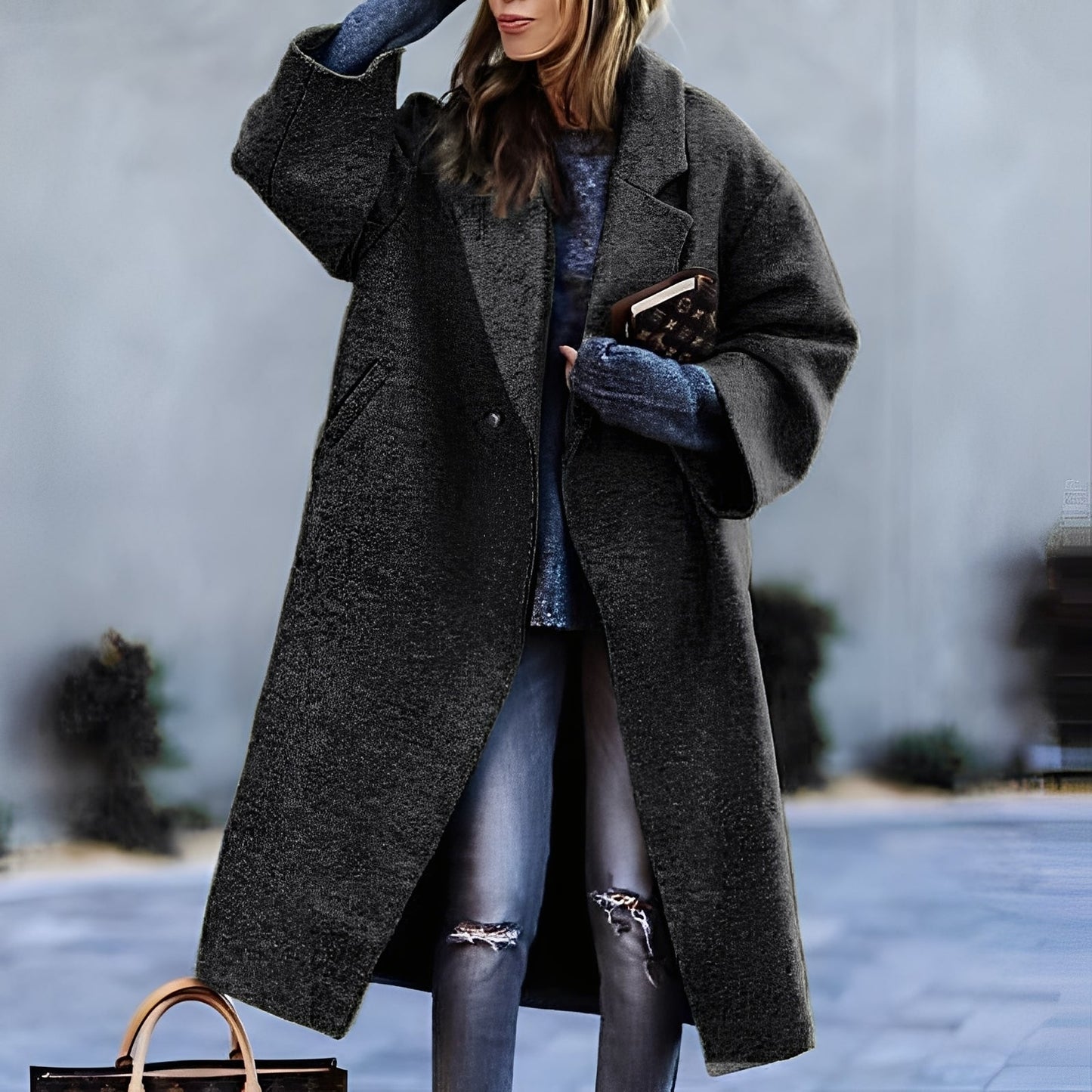 Haylie - Eleganter, klassischer, lockerer Damenmantel