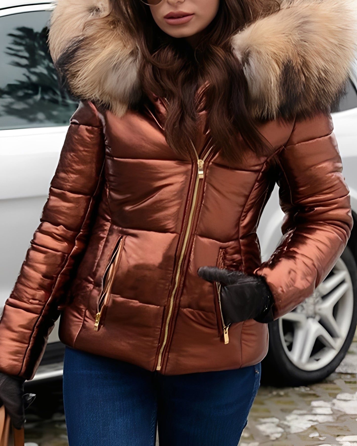 Rosanna - Eleganter Daunenmantel mit modernem Stil für Damen