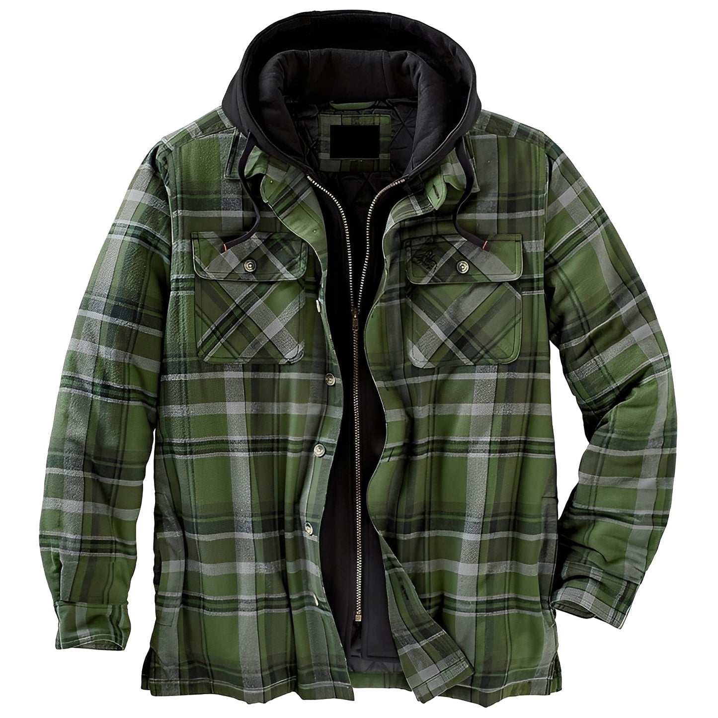 Denzil - Bequeme karierte Flanelljacke für Männer