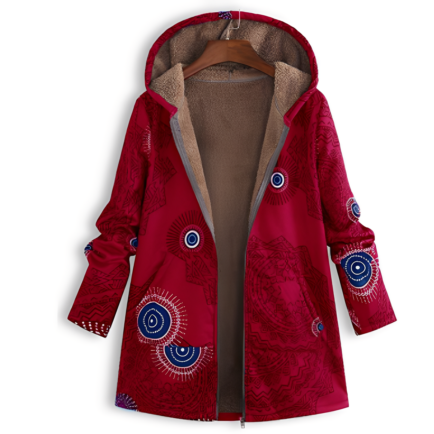 Olyvia - Damenjacke im Retro-Look mit Muster