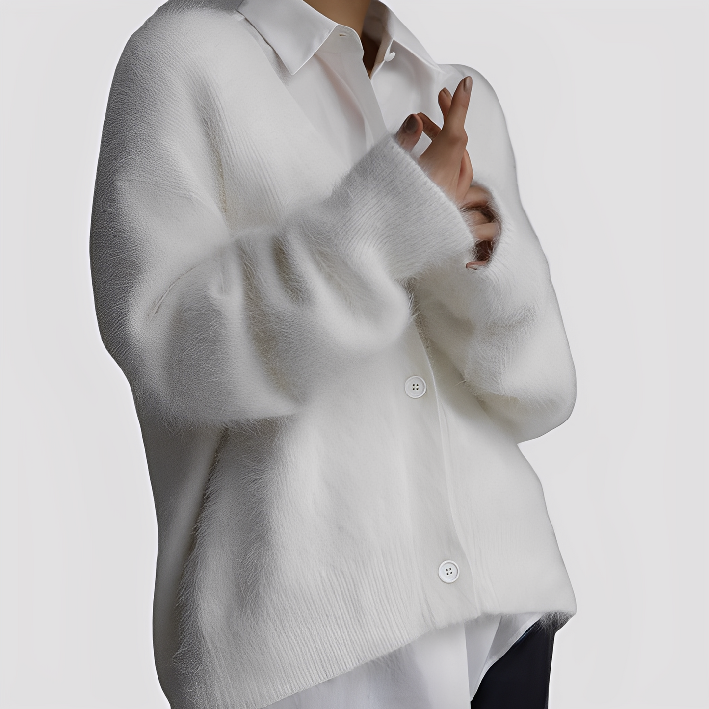 Lavena - Bequemer, weiter Damen-Kaschmirpullover