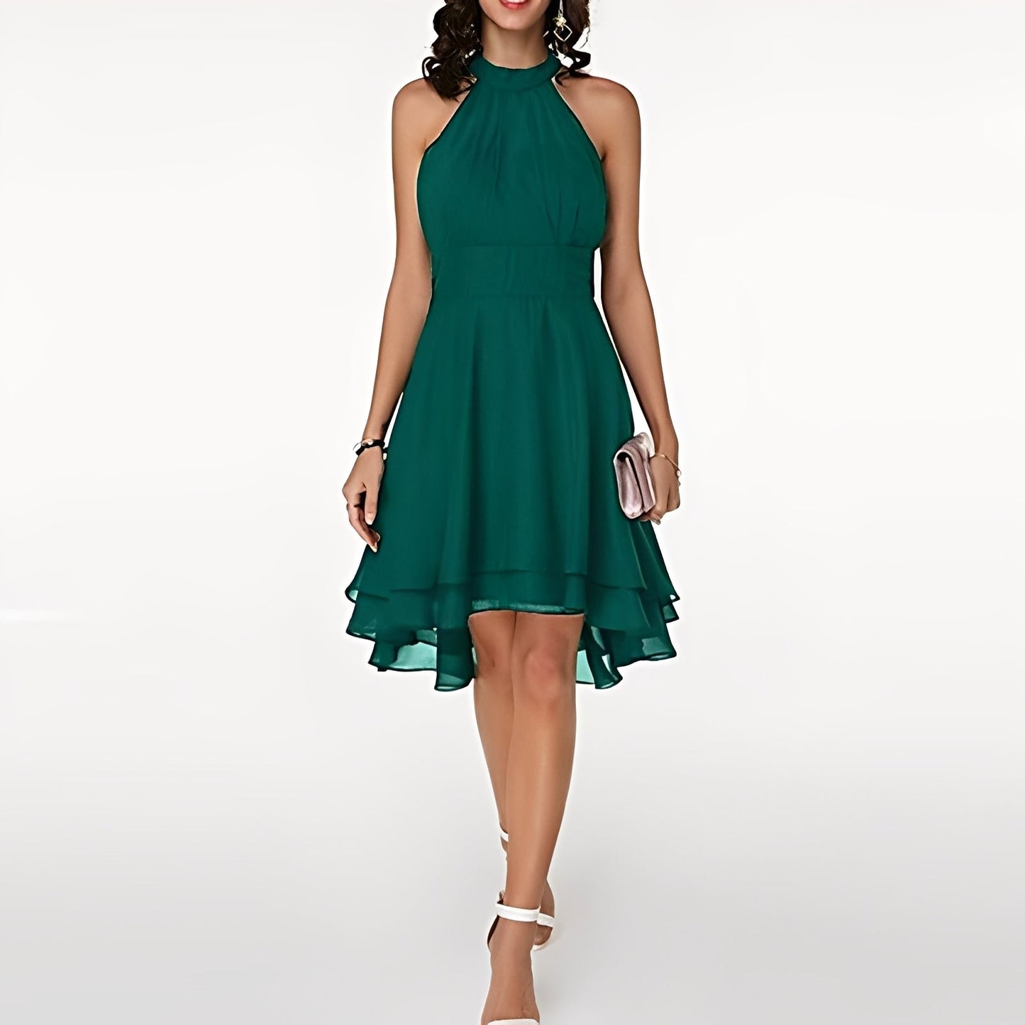 Melissa - Frauen-Chiffonkleid mit schönen Rüschen