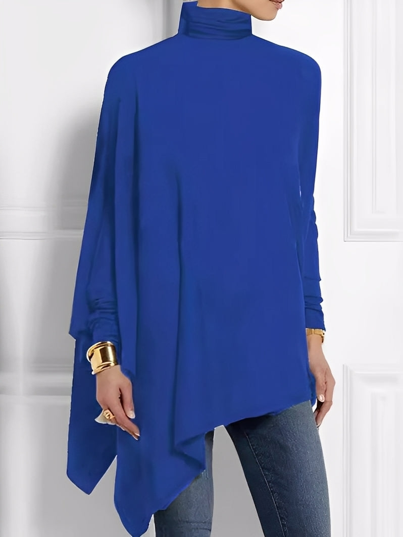 Kalysta - Trendiges Fleece-Top mit schrägem Design für Damen