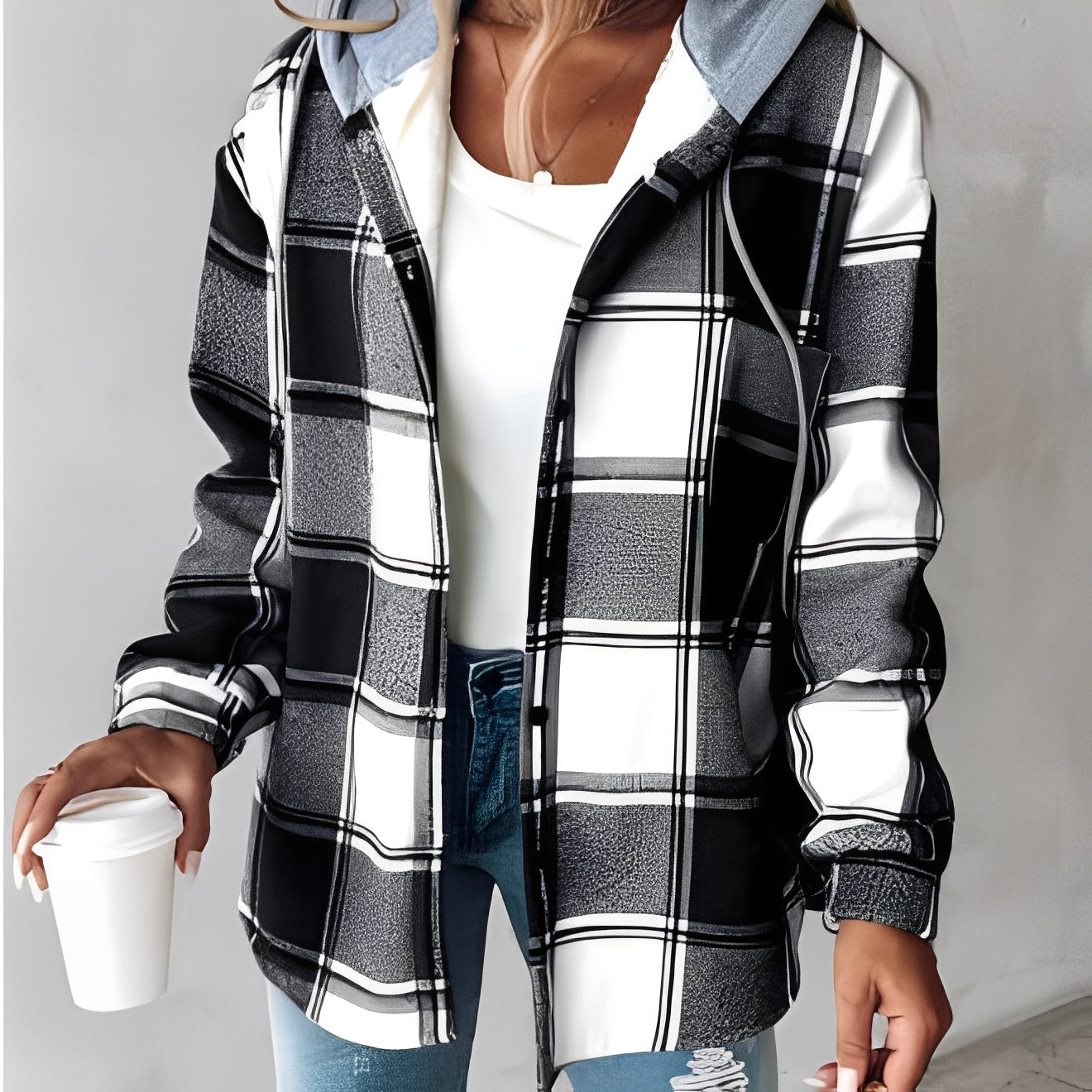 Briana - Gemütliche, warme Damen-Kapuzenjacke