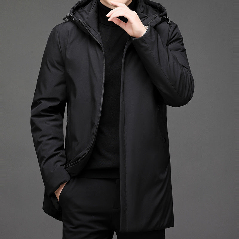 Gerrard - Warme Männerjacke mit Kapuze