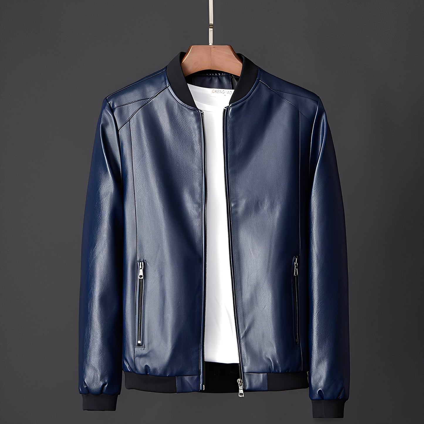 Jeremy - Coole Herren-Biker-Lederjacke