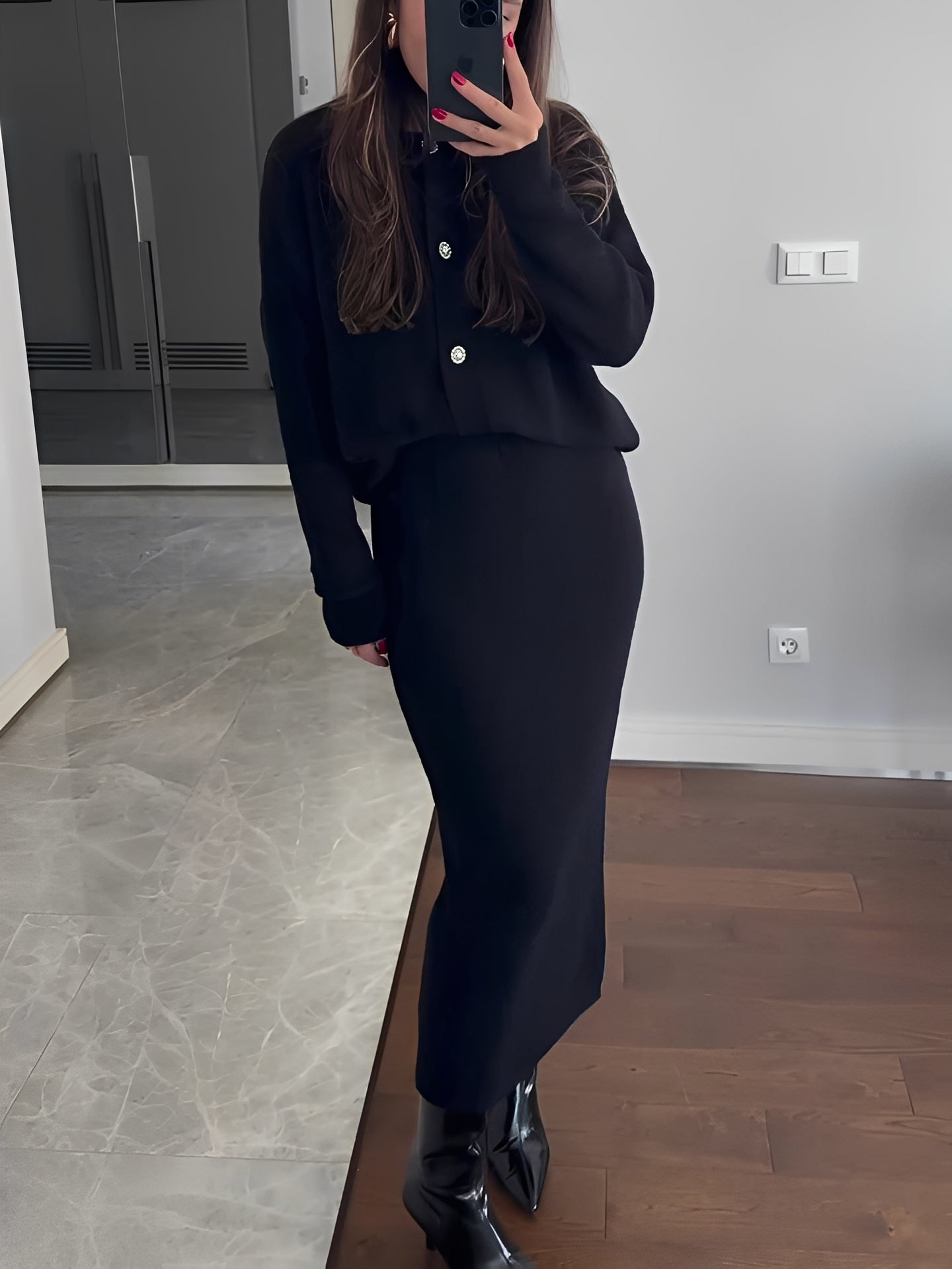 Cecilia - Schickes Set aus Jacke und Rock für Damen