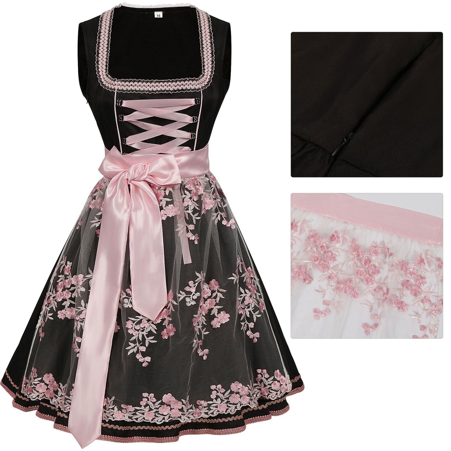 Elenora - ärmelloses Dirndlkleid mit Schlitz für Frauen für das Oktoberfest