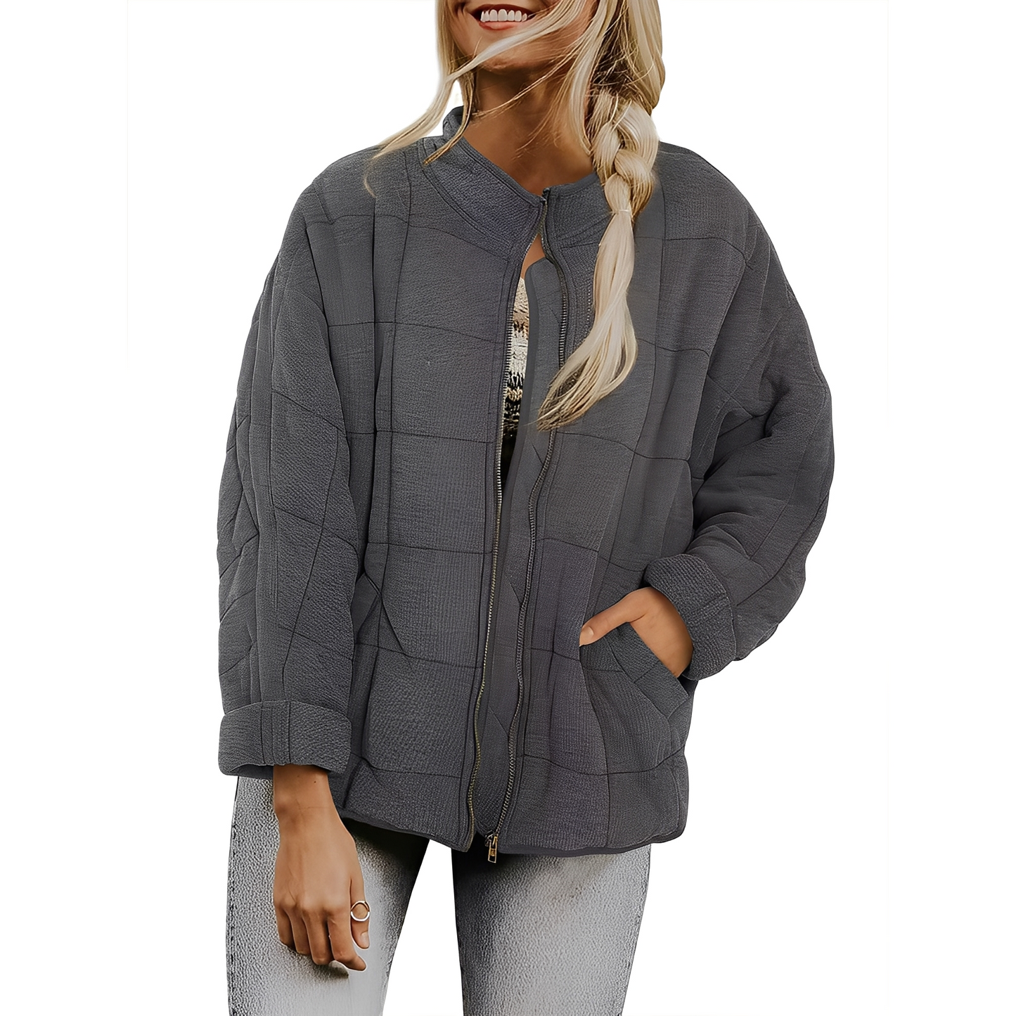 Luana - Damenjacke mit leichtem Steppmuster und Taschen