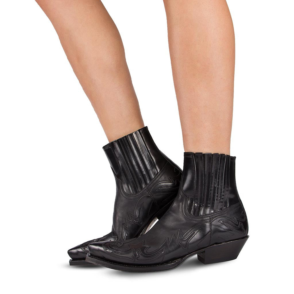 Geraldine - Vintage-Cowboy-Stiefel aus Leder für Damen