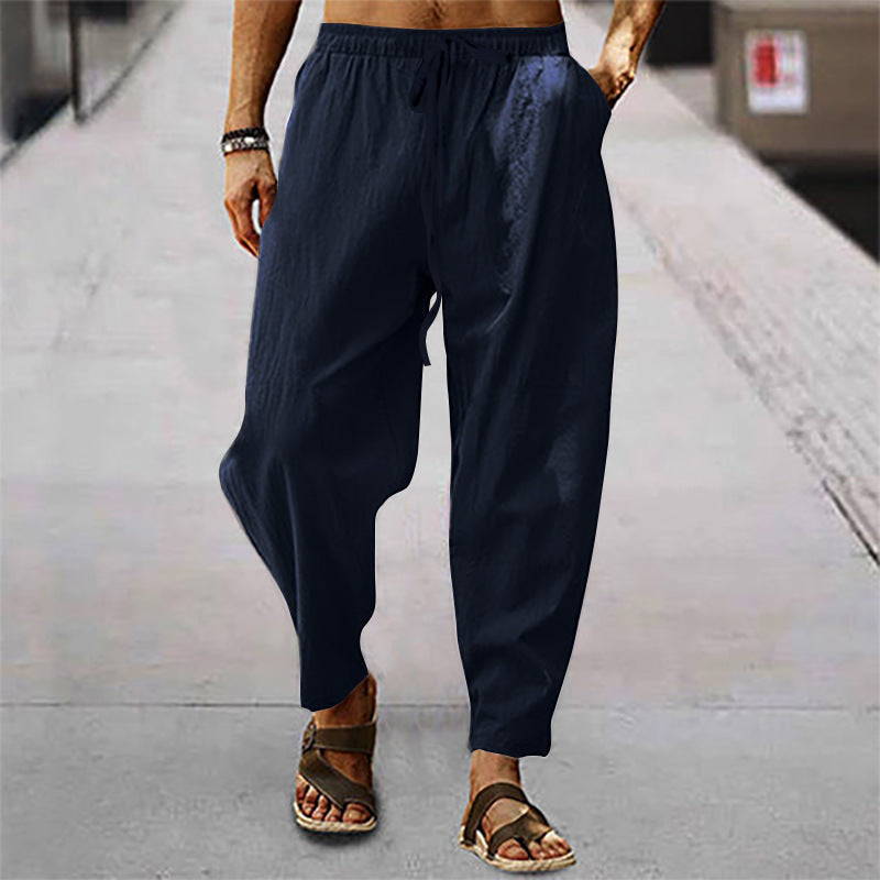 Titus - Herren-Badeshorts aus Baumwolle und Leinen