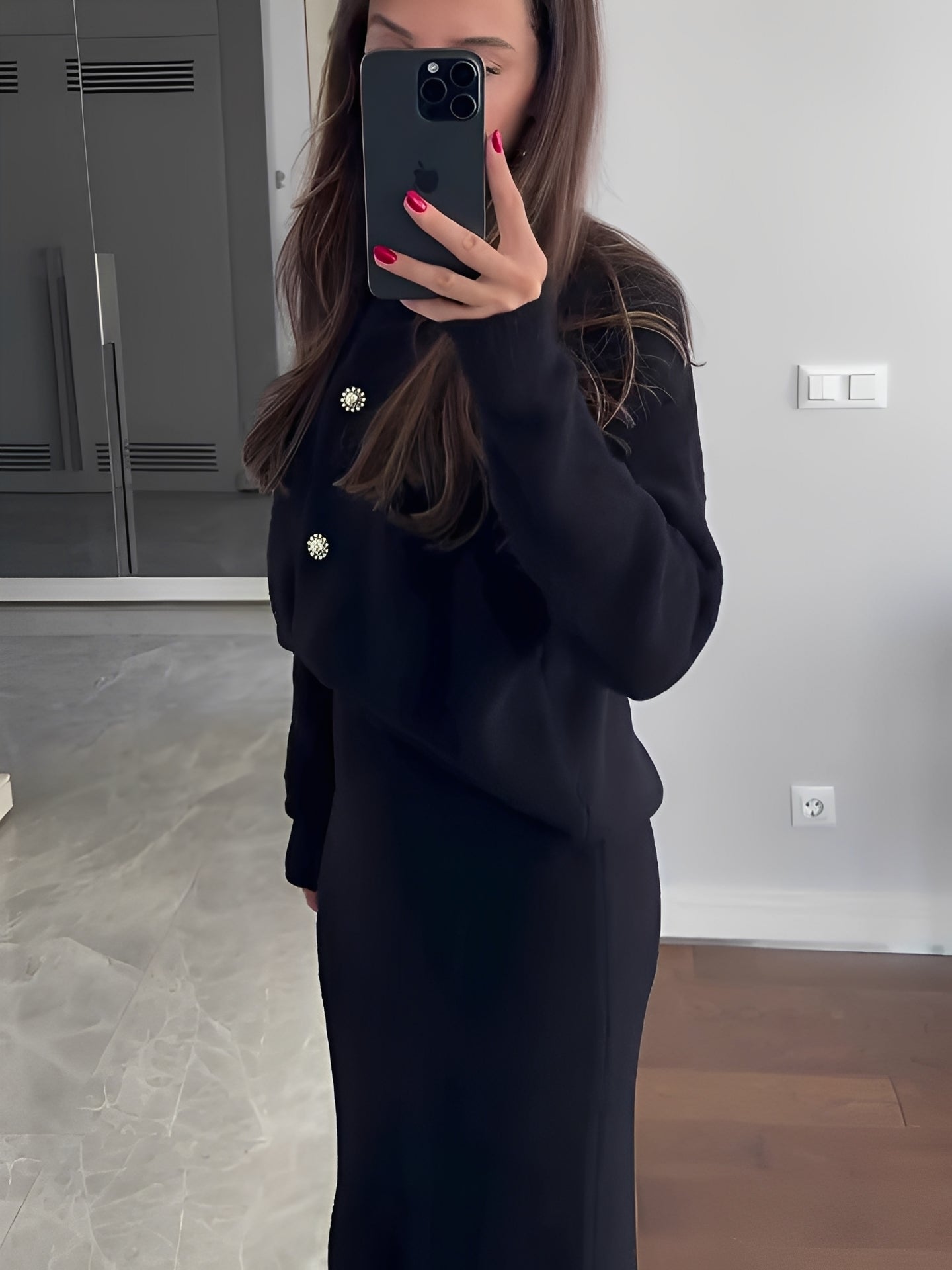Cecilia - Schickes Set aus Jacke und Rock für Damen