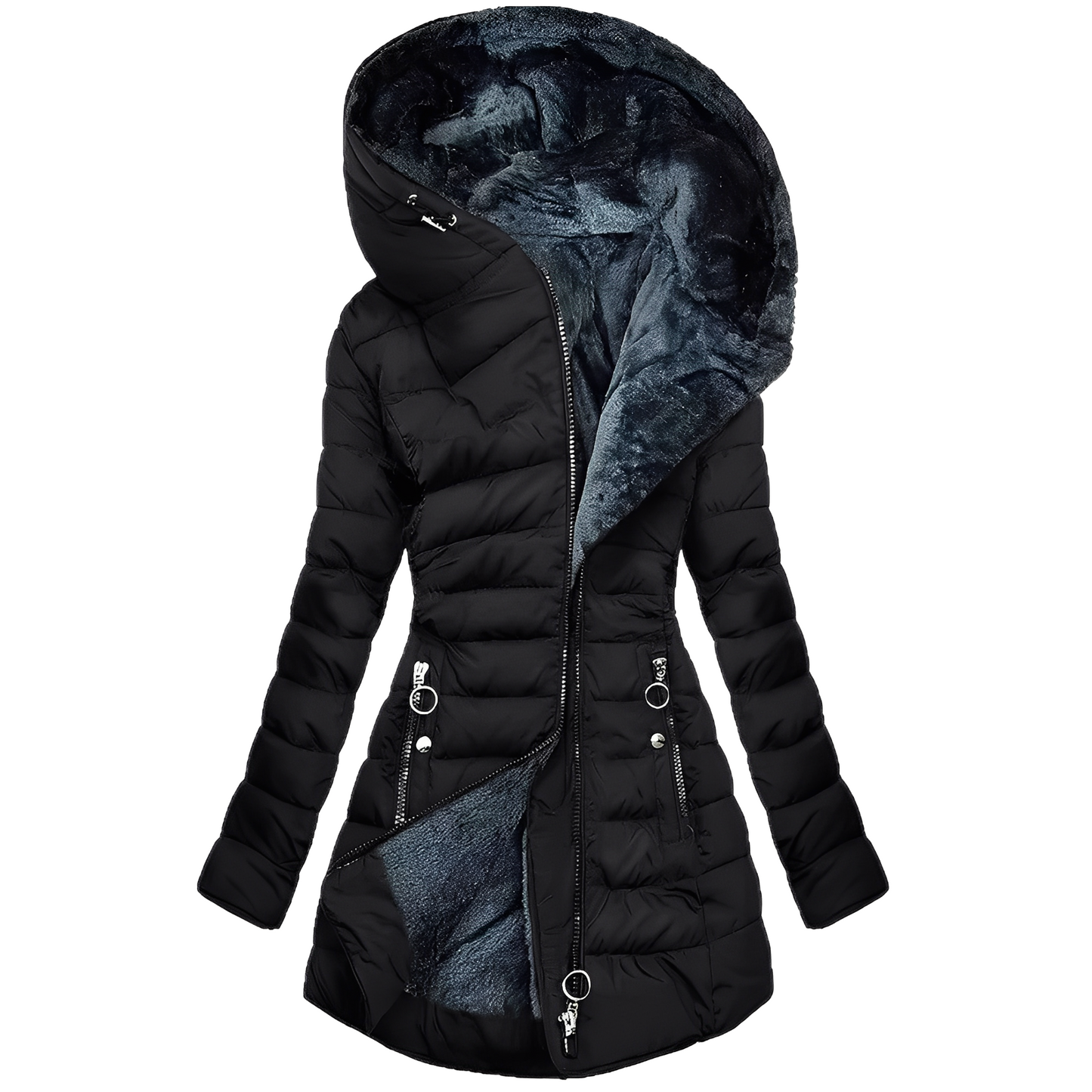 Jasmine - Moderne Frauen-Winterjacke mit Kapuze