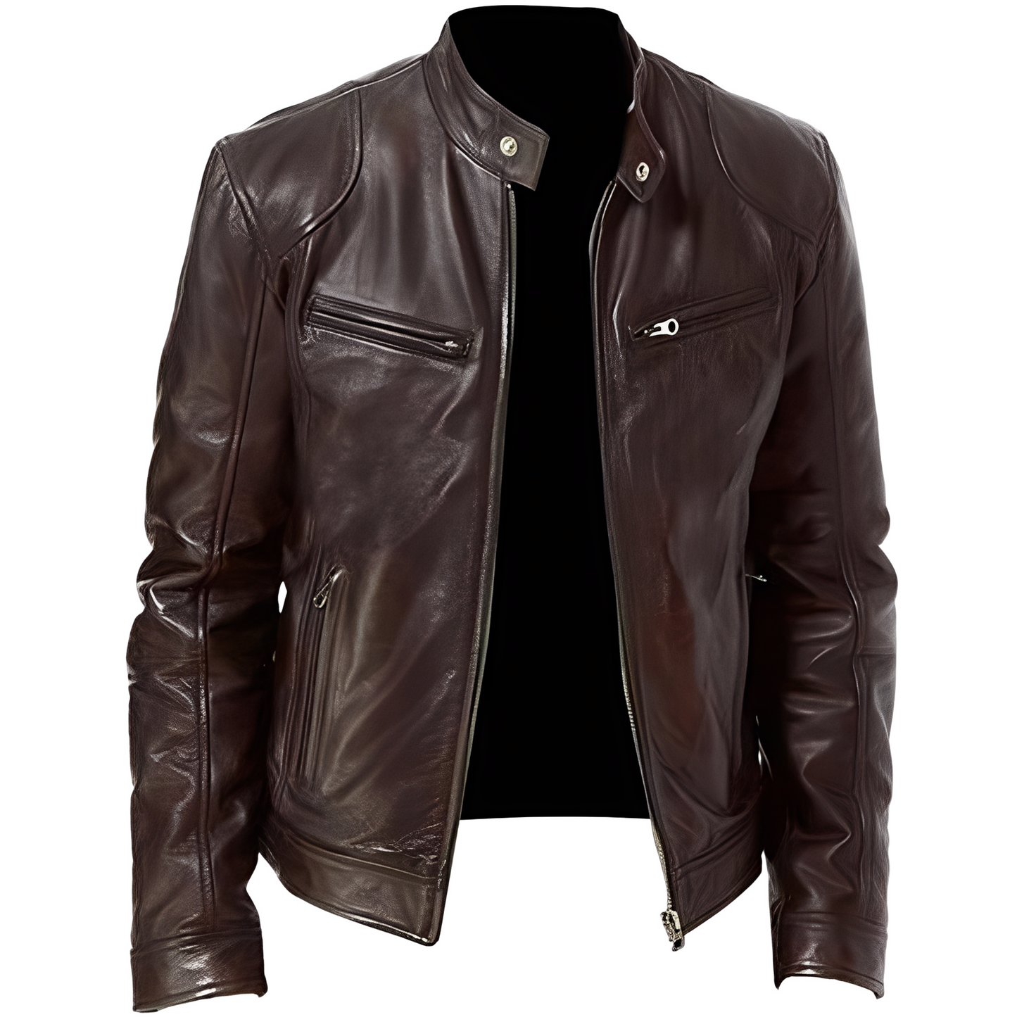 Crawford - Modische, schmal geschnittene Herrenlederjacke