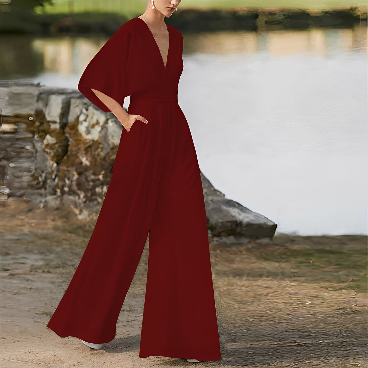 Carmella - Bequemer Damen-Jumpsuit mit hohem Bund
